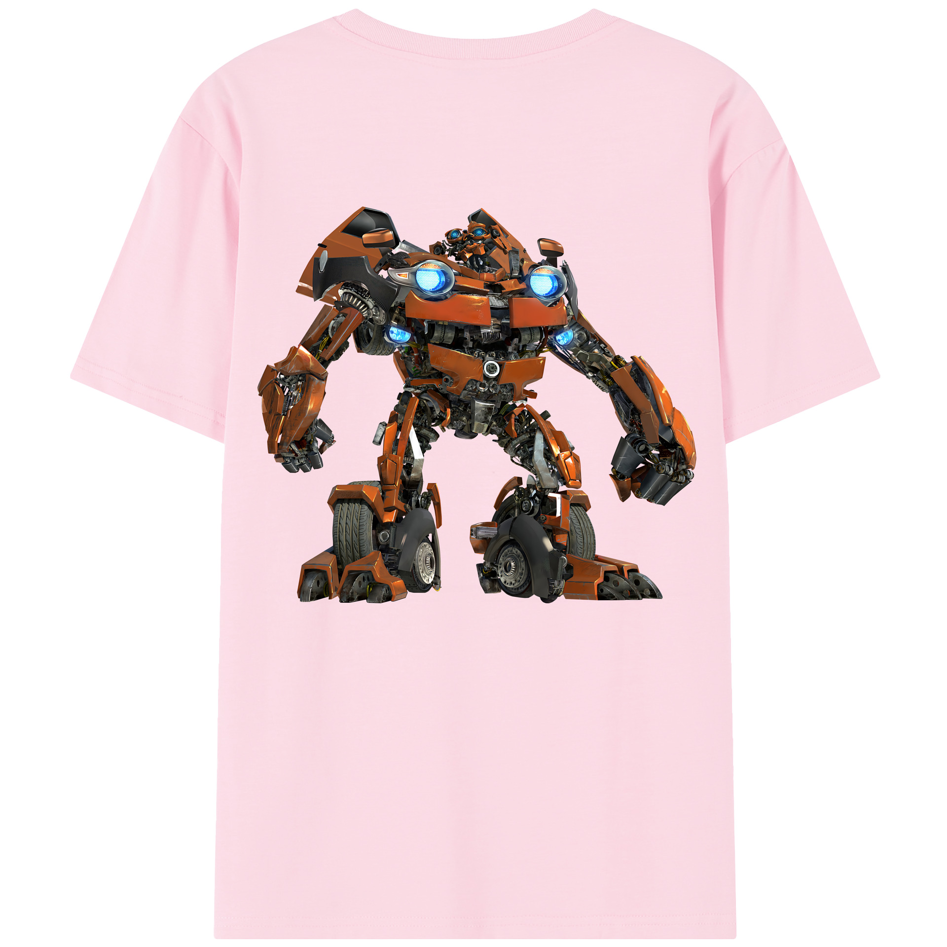 （画像用） Transformers トランスフォーマー 綿100％半袖Tシャツ（背面プリント）