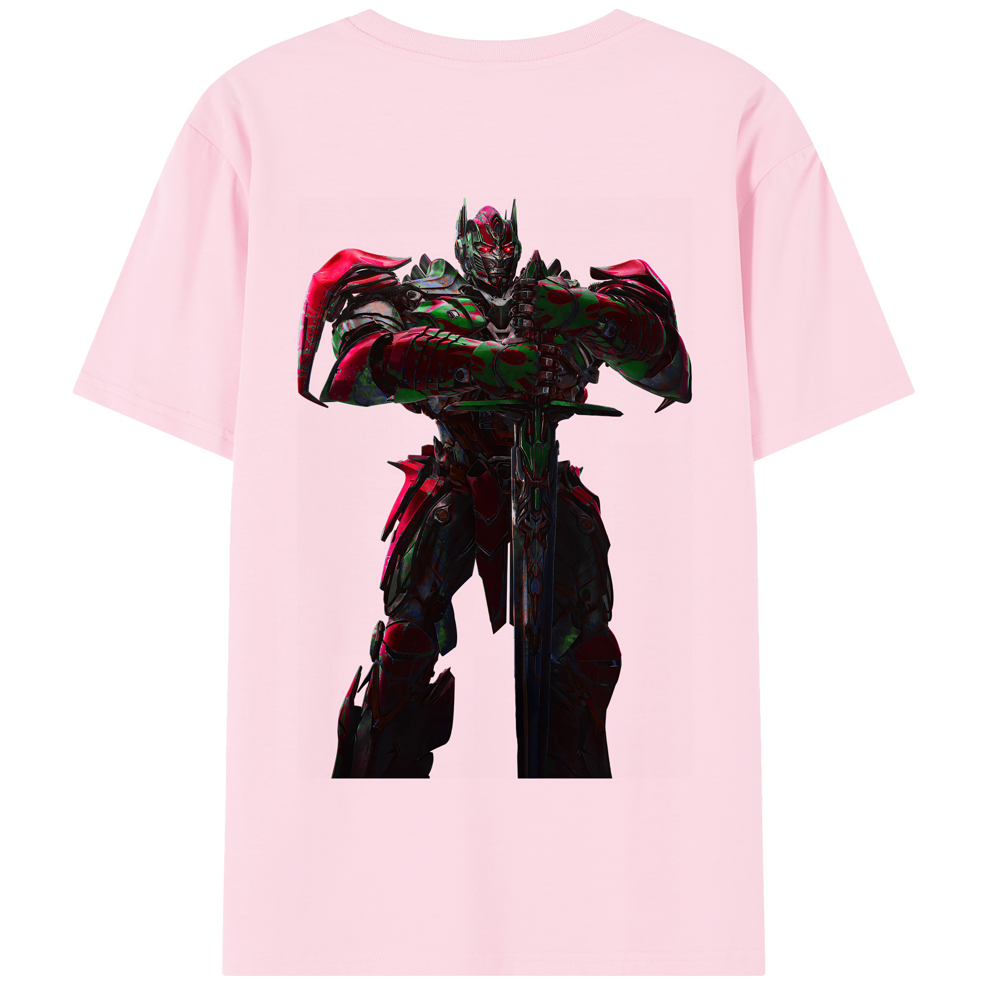 （画像用） Transformers トランスフォーマー 綿100％半袖Tシャツ（背面プリント）