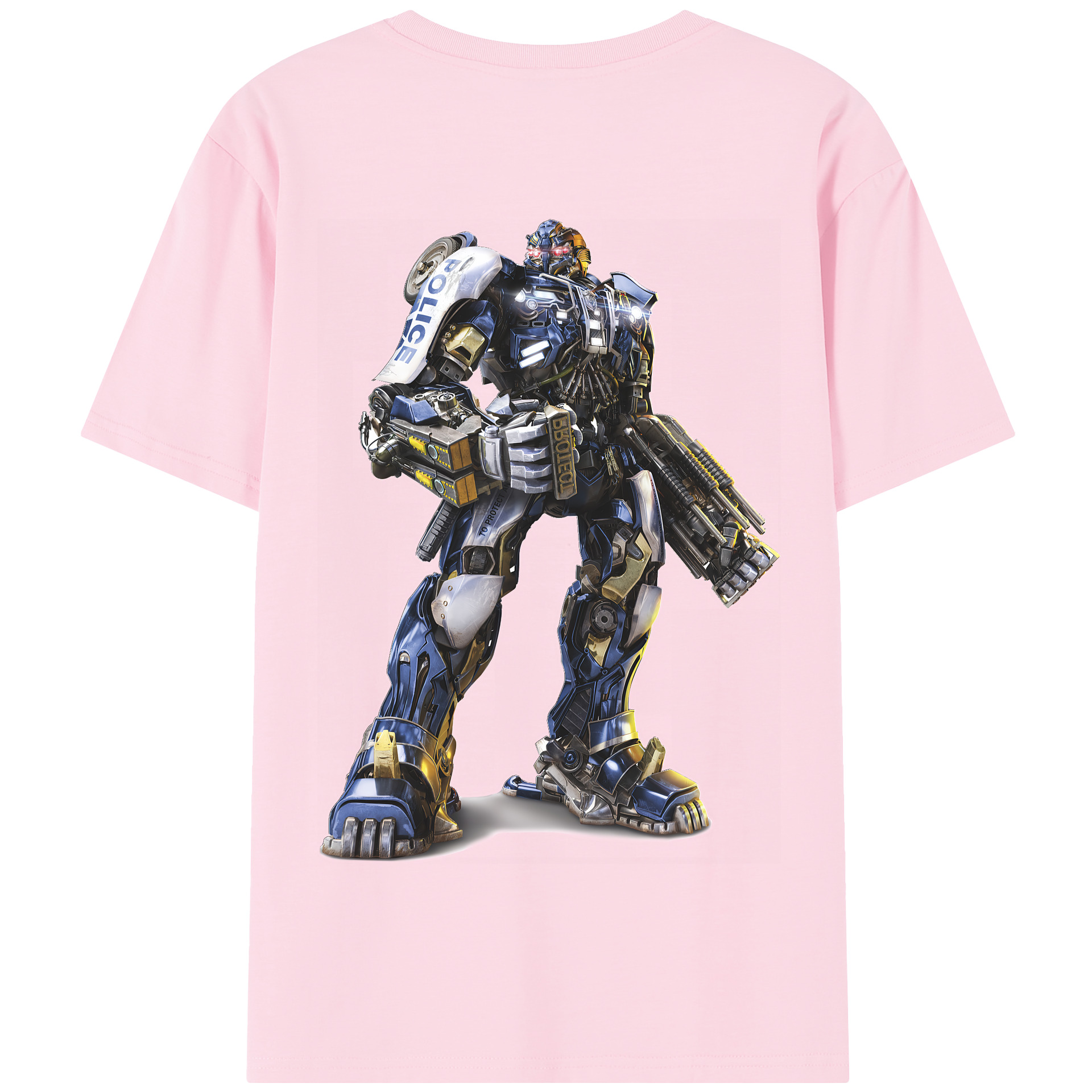 （画像用） Transformers トランスフォーマー 綿100％半袖Tシャツ（背面プリント）