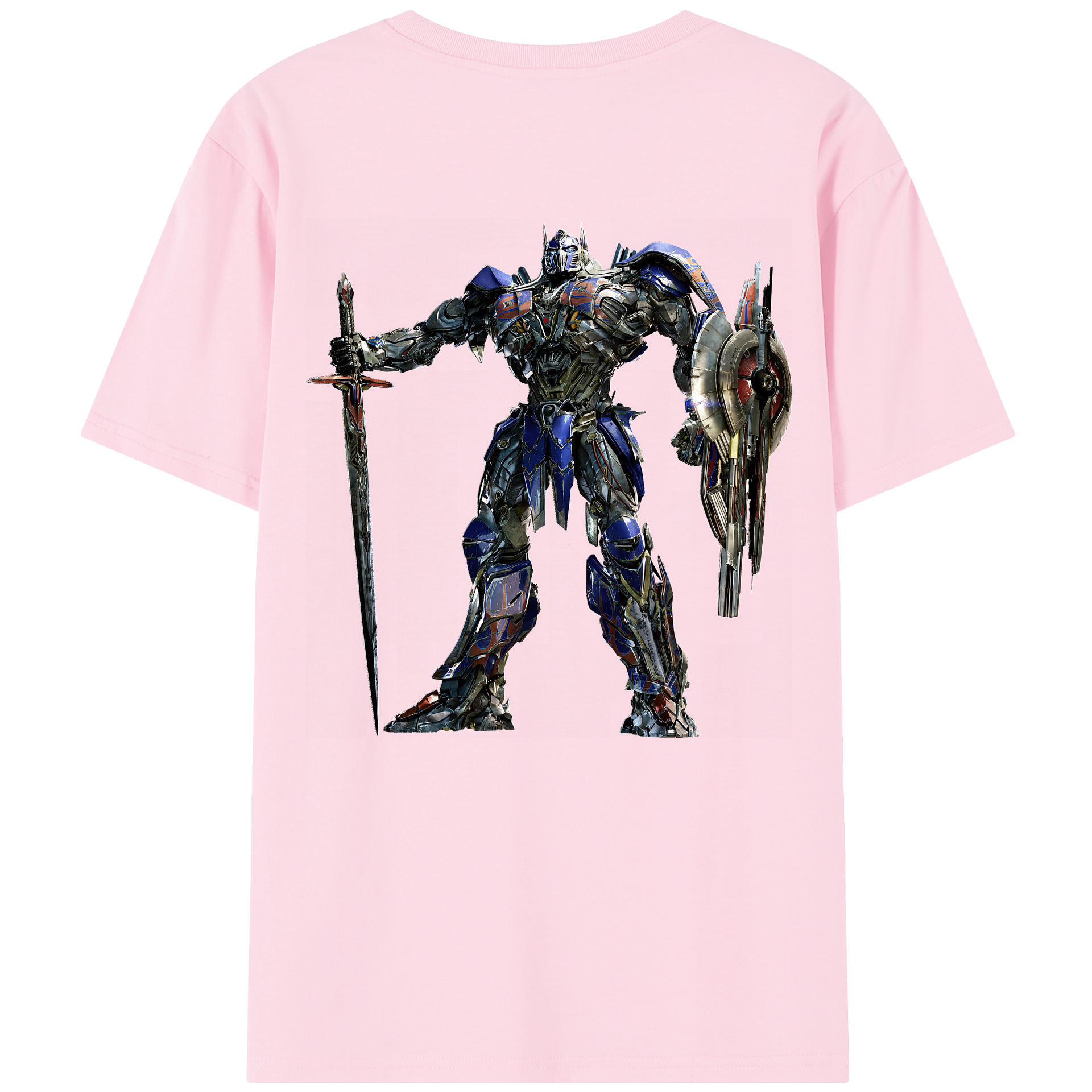 （画像用） Transformers トランスフォーマー 綿100％半袖Tシャツ（背面プリント）