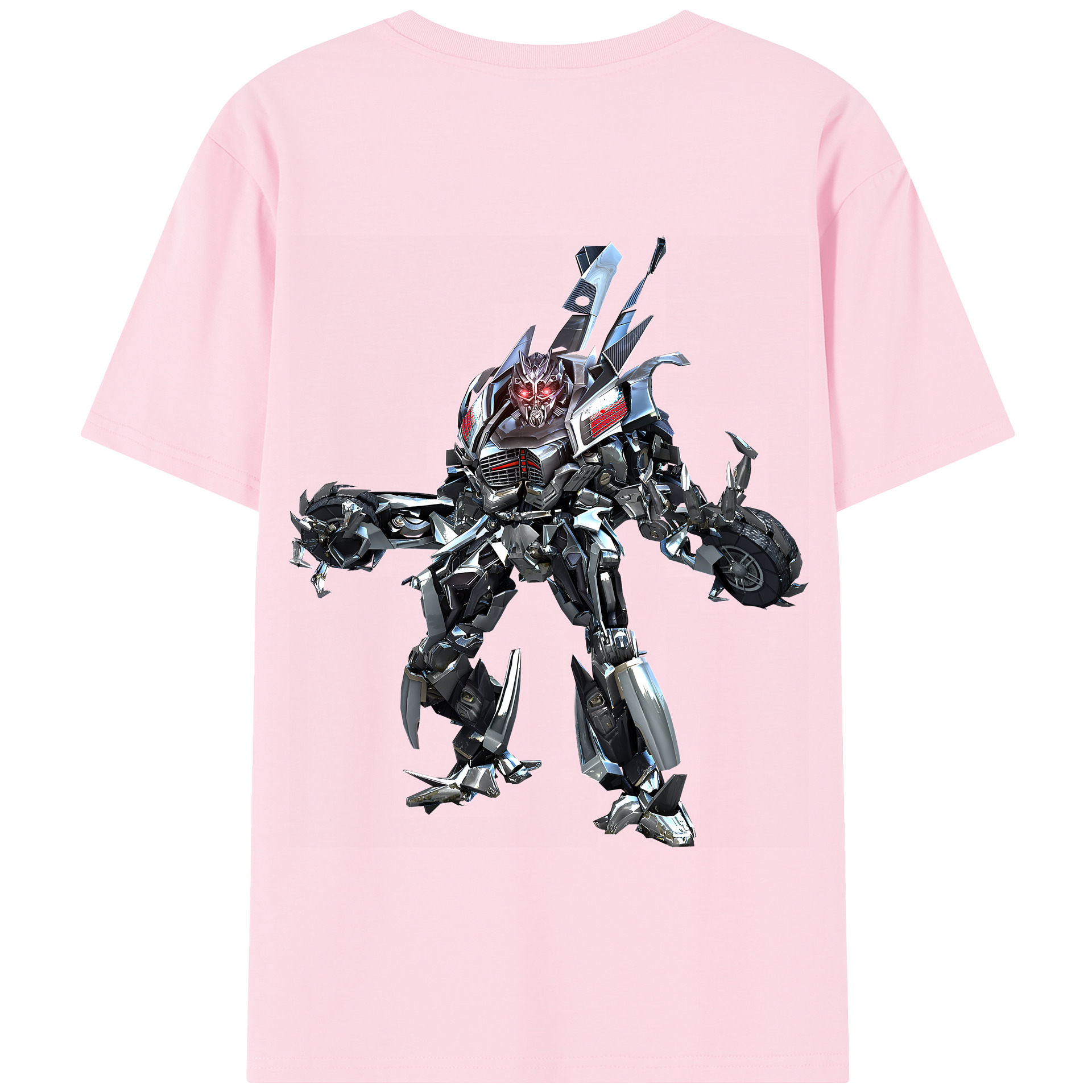 （画像用） Transformers トランスフォーマー 綿100％半袖Tシャツ（背面プリント）