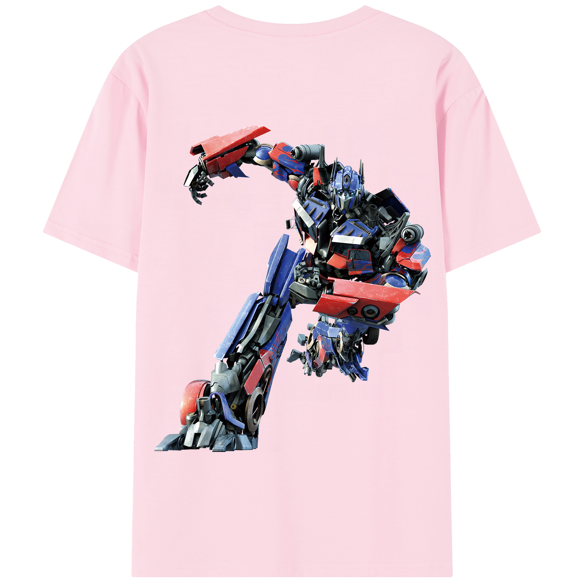 （画像用） Transformers トランスフォーマー 綿100％半袖Tシャツ（背面プリント）