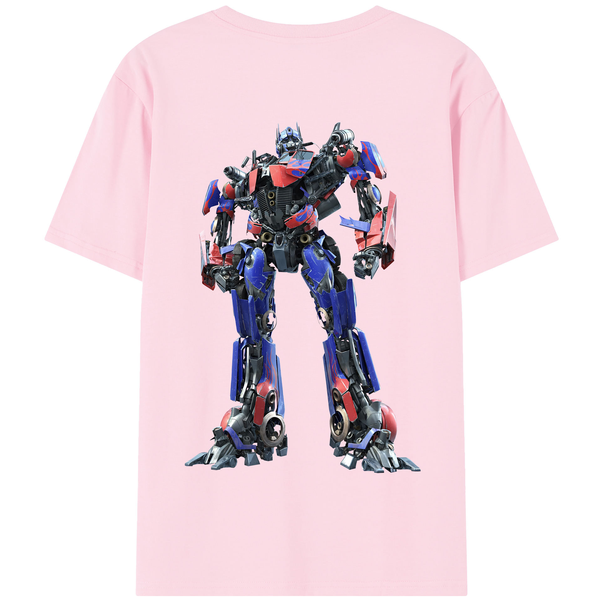 （画像用） Transformers トランスフォーマー 綿100％半袖Tシャツ（背面プリント）