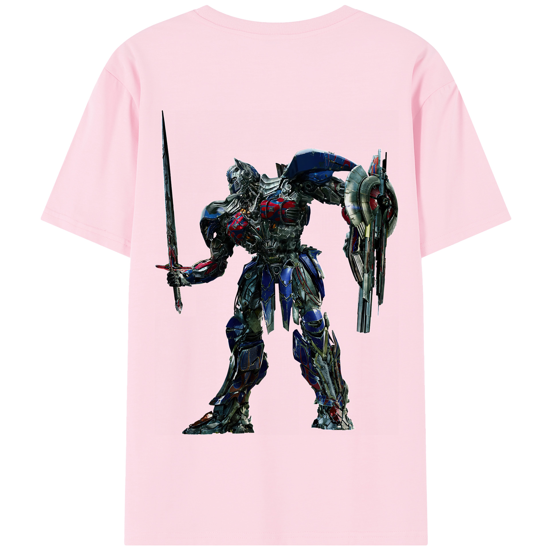 （画像用） Transformers トランスフォーマー 綿100％半袖Tシャツ（背面プリント）