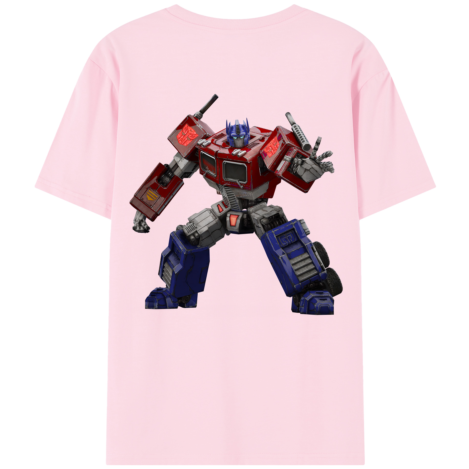 （画像用） Transformers トランスフォーマー 綿100％半袖Tシャツ（背面プリント）