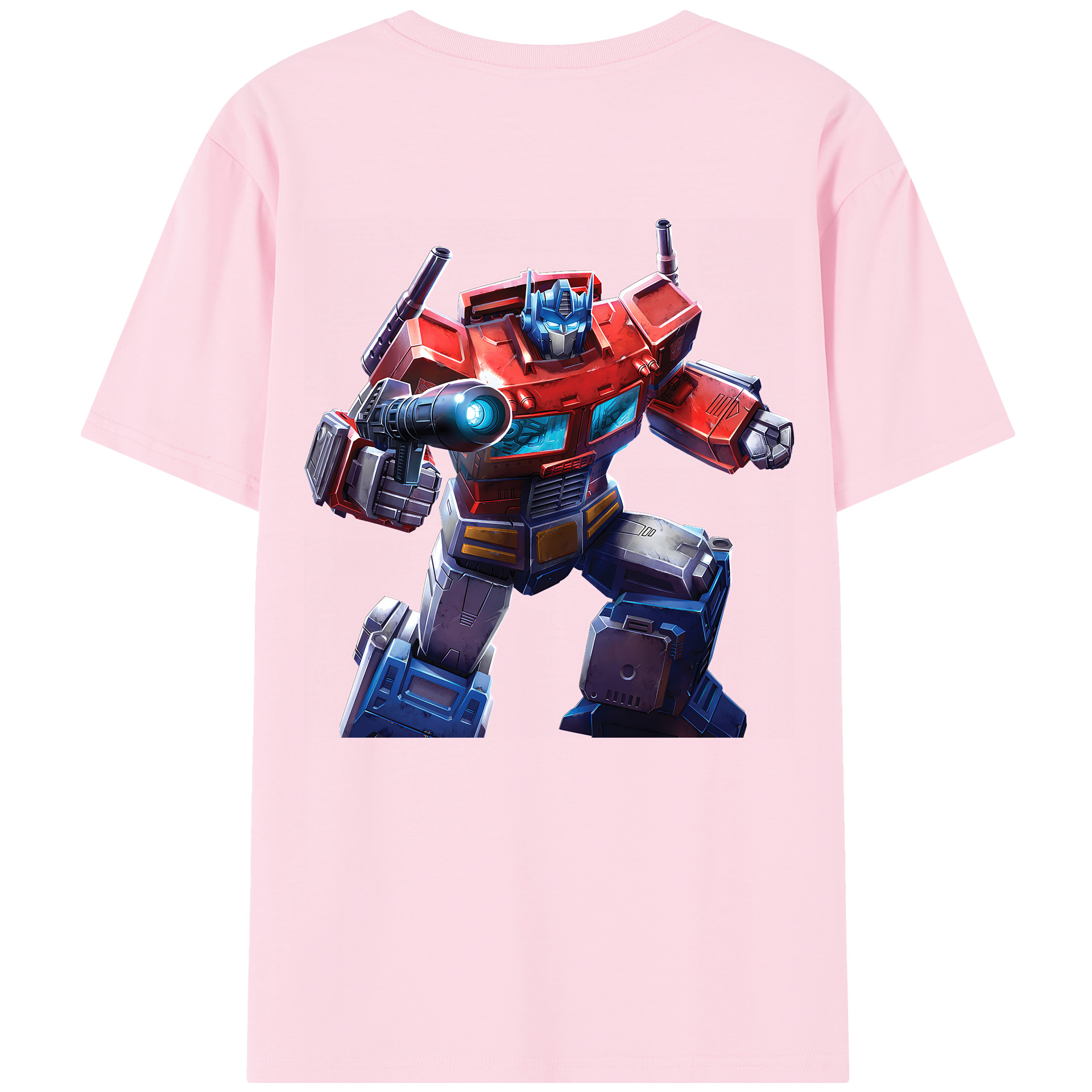 （画像用） Transformers トランスフォーマー 綿100％半袖Tシャツ（背面プリント）