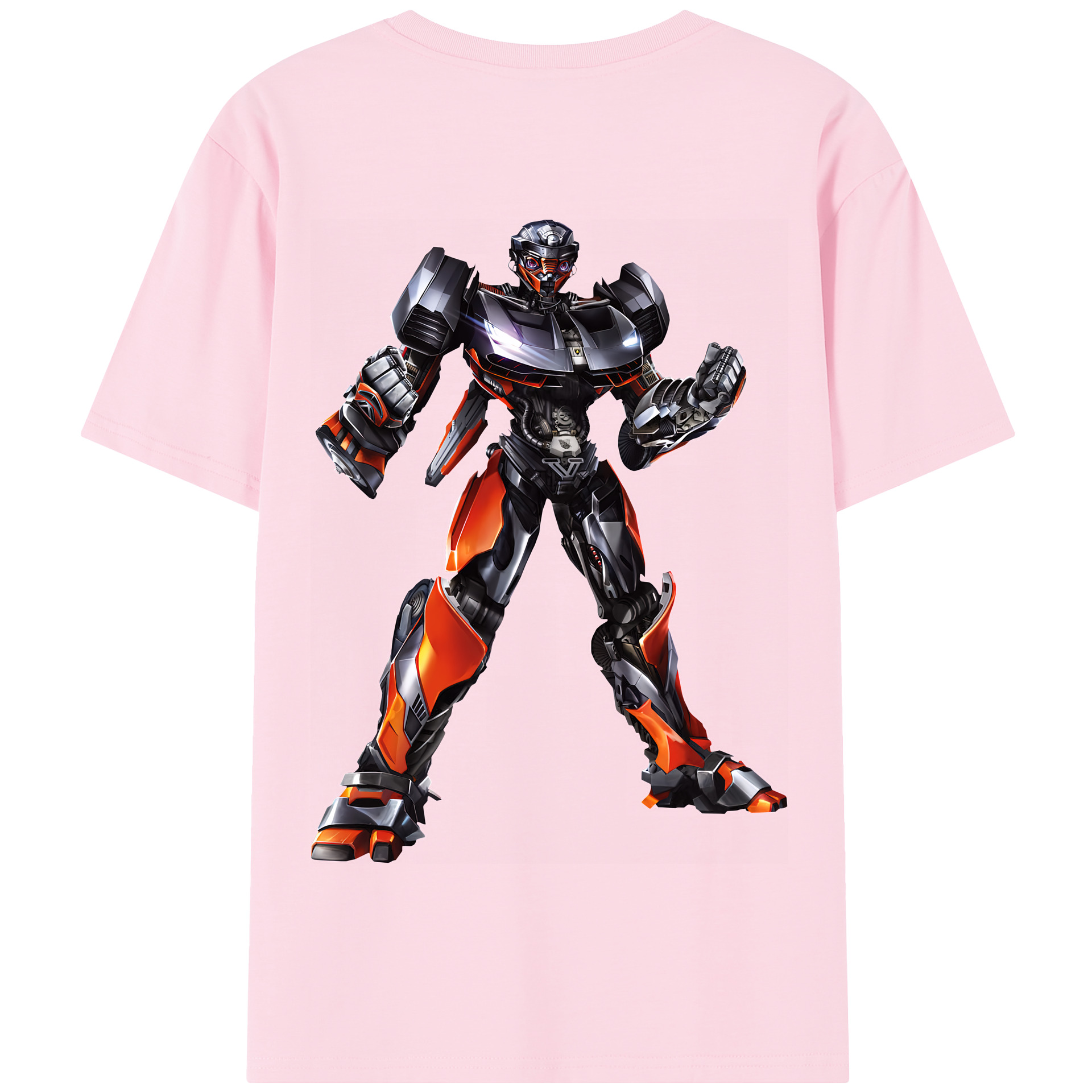 （画像用） Transformers トランスフォーマー 綿100％半袖Tシャツ（背面プリント）
