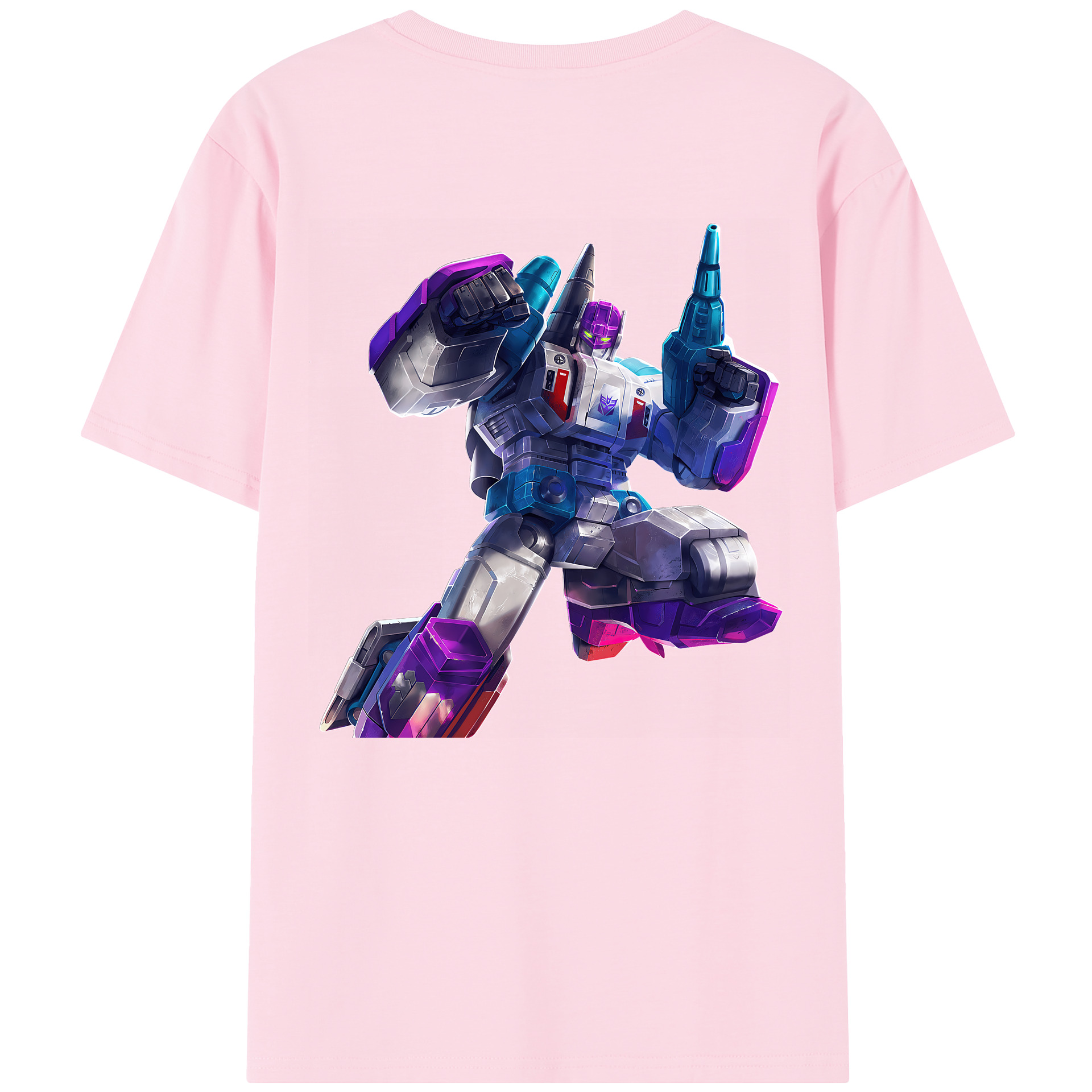 （画像用） Transformers トランスフォーマー 綿100％半袖Tシャツ（背面プリント）