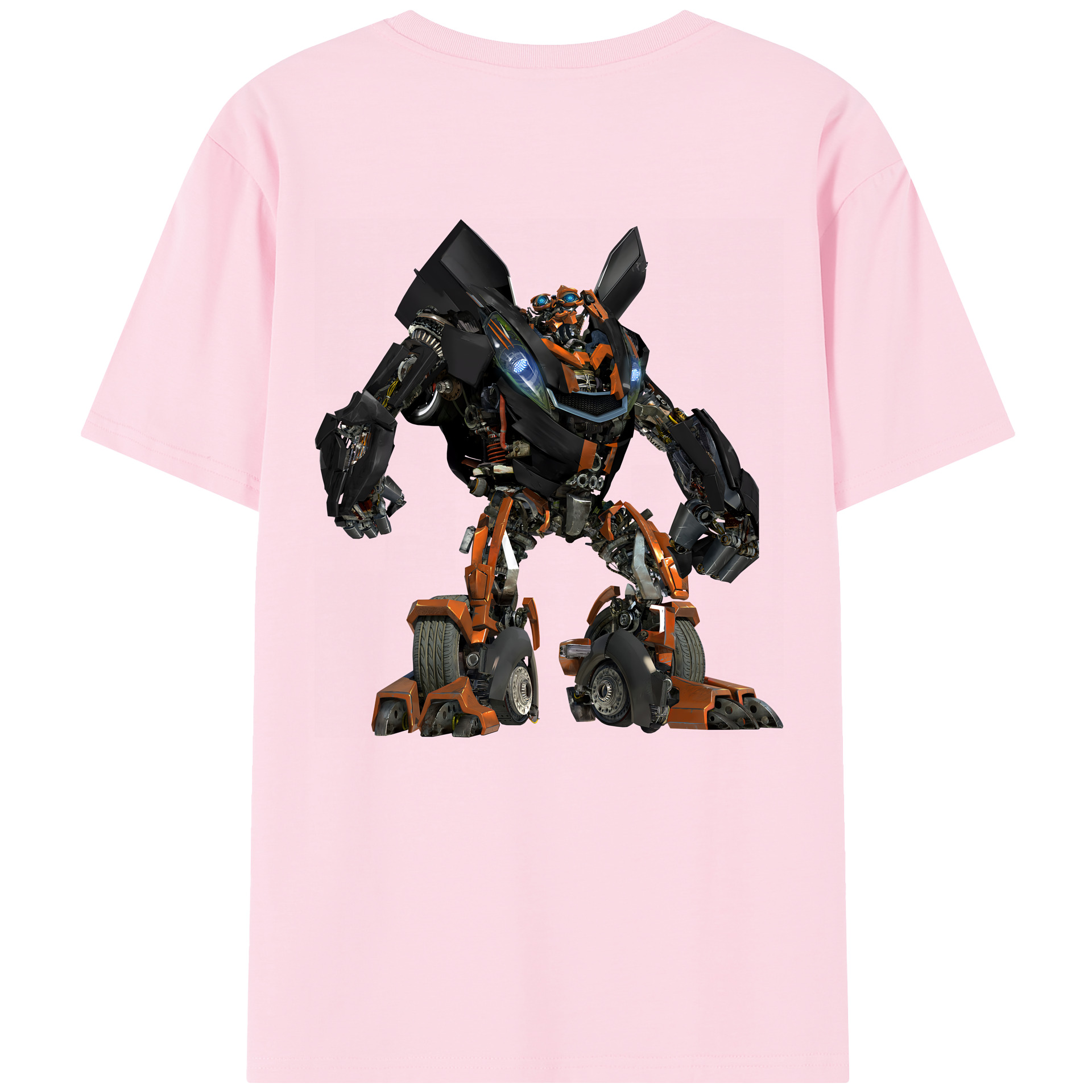 （画像用） Transformers トランスフォーマー 綿100％半袖Tシャツ（背面プリント）
