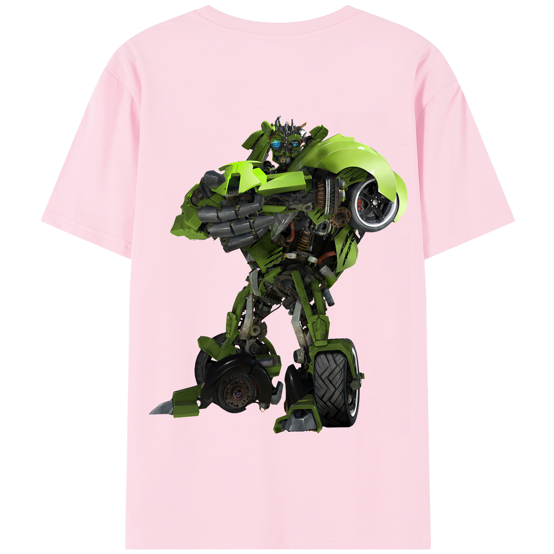 （画像用） Transformers トランスフォーマー 綿100％半袖Tシャツ（背面プリント）