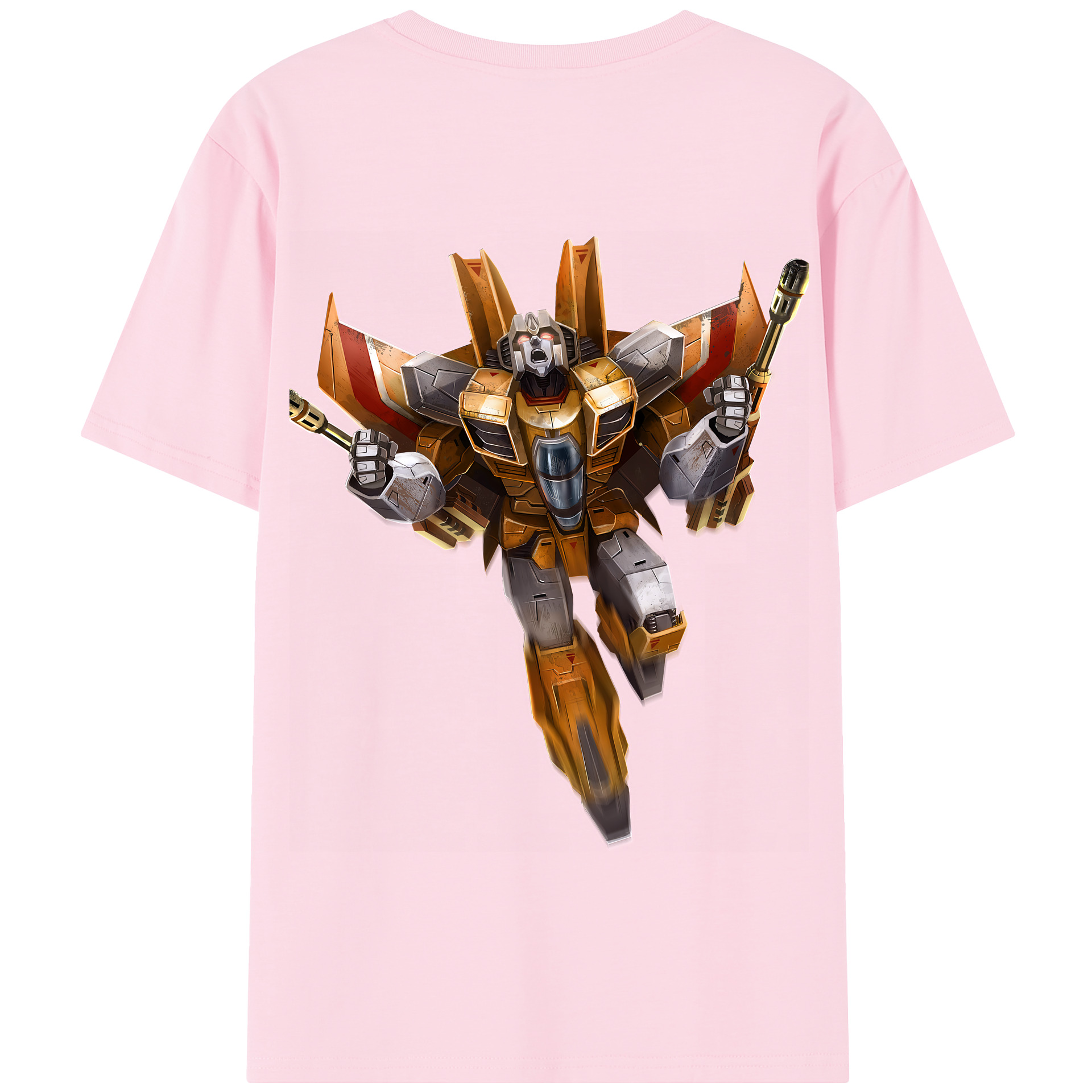 （画像用） Transformers トランスフォーマー 綿100％半袖Tシャツ（背面プリント）