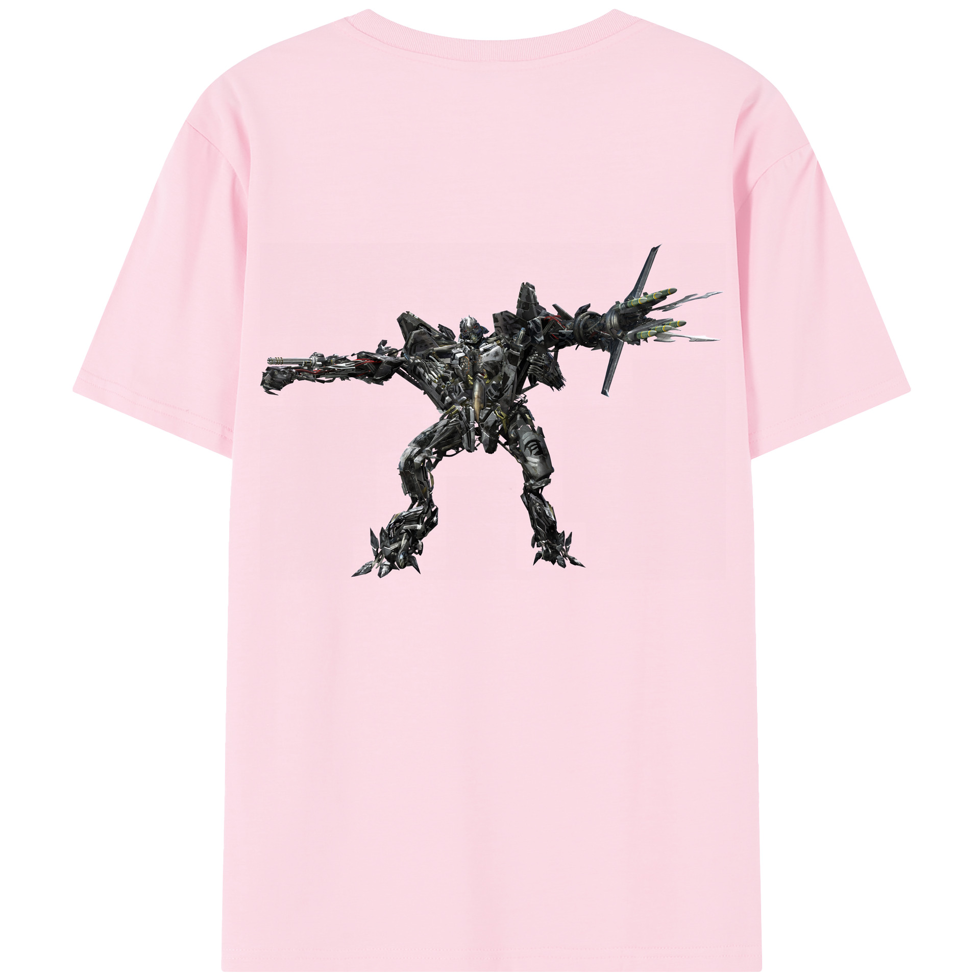 （画像用） Transformers トランスフォーマー 綿100％半袖Tシャツ（背面プリント）