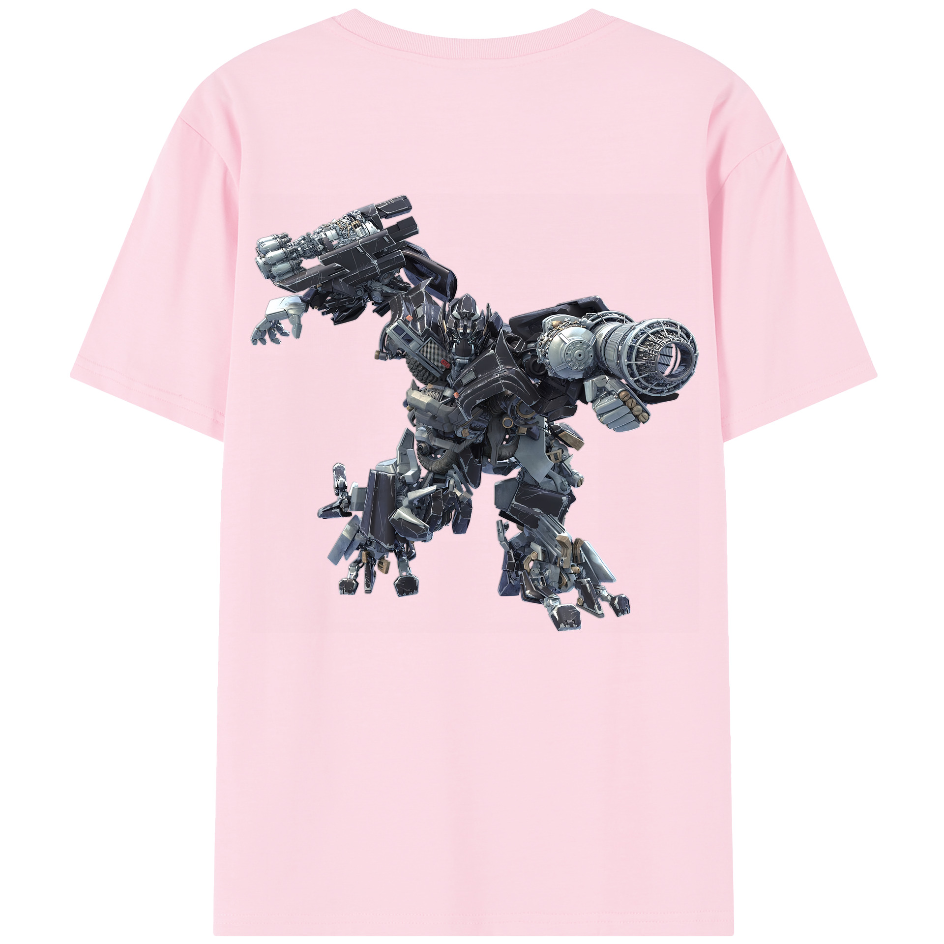 （画像用） Transformers トランスフォーマー 綿100％半袖Tシャツ（背面プリント）