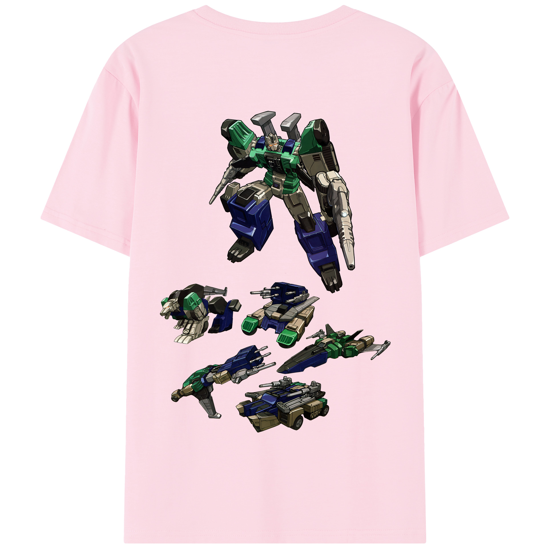 （画像用） Transformers トランスフォーマー 綿100％半袖Tシャツ（背面プリント）
