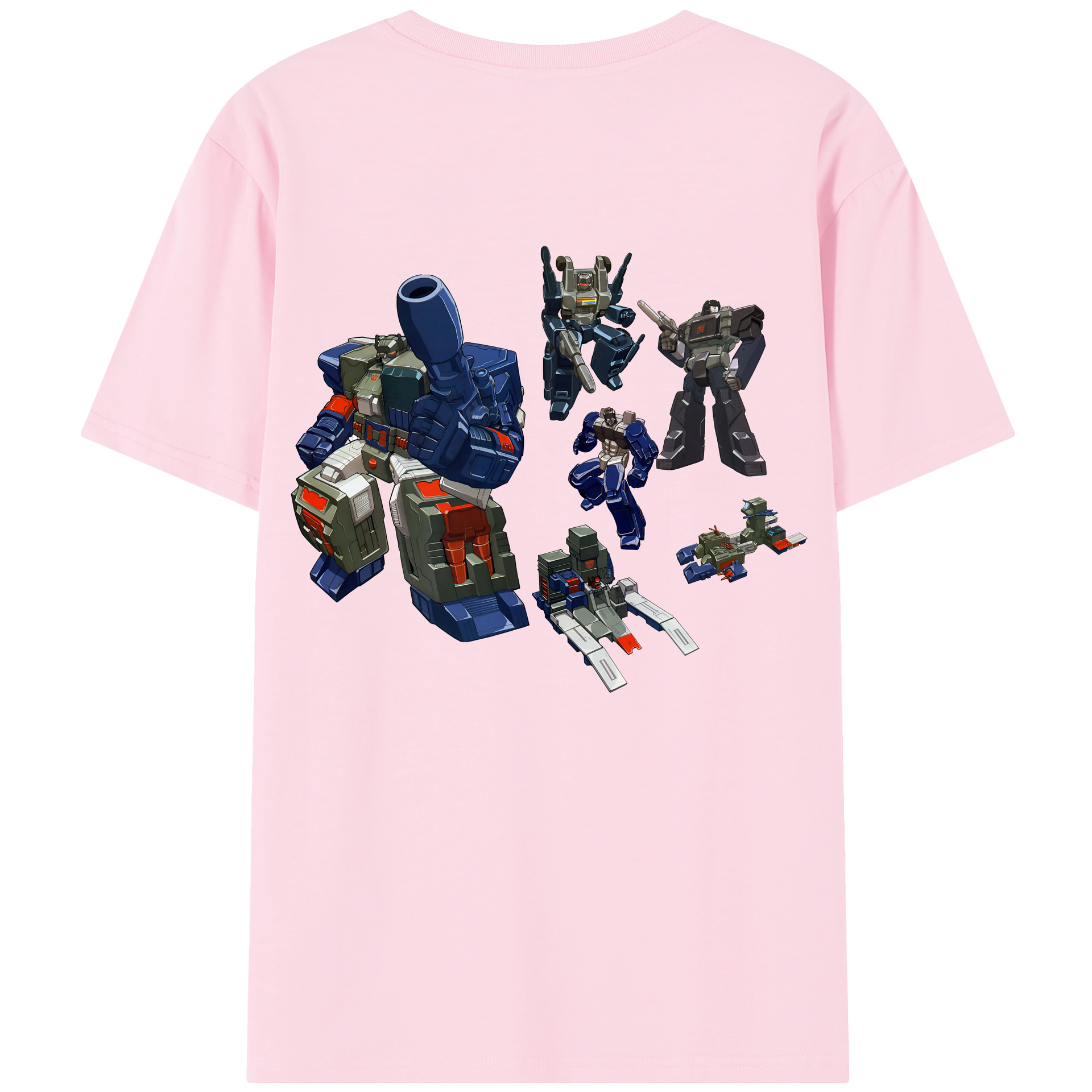 （画像用） Transformers トランスフォーマー 綿100％半袖Tシャツ（背面プリント）