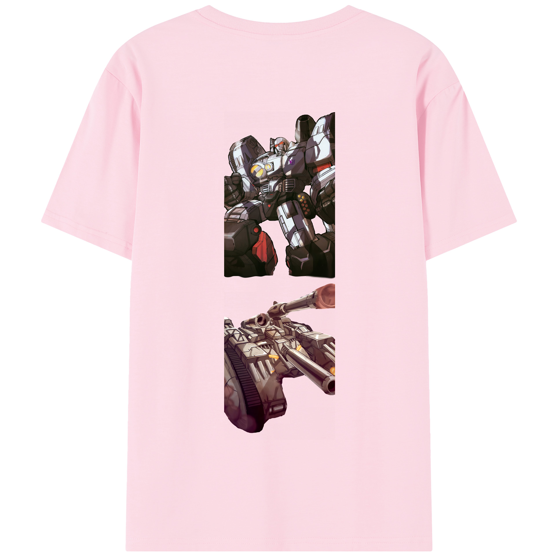 （画像用） Transformers トランスフォーマー 綿100％半袖Tシャツ（背面プリント）