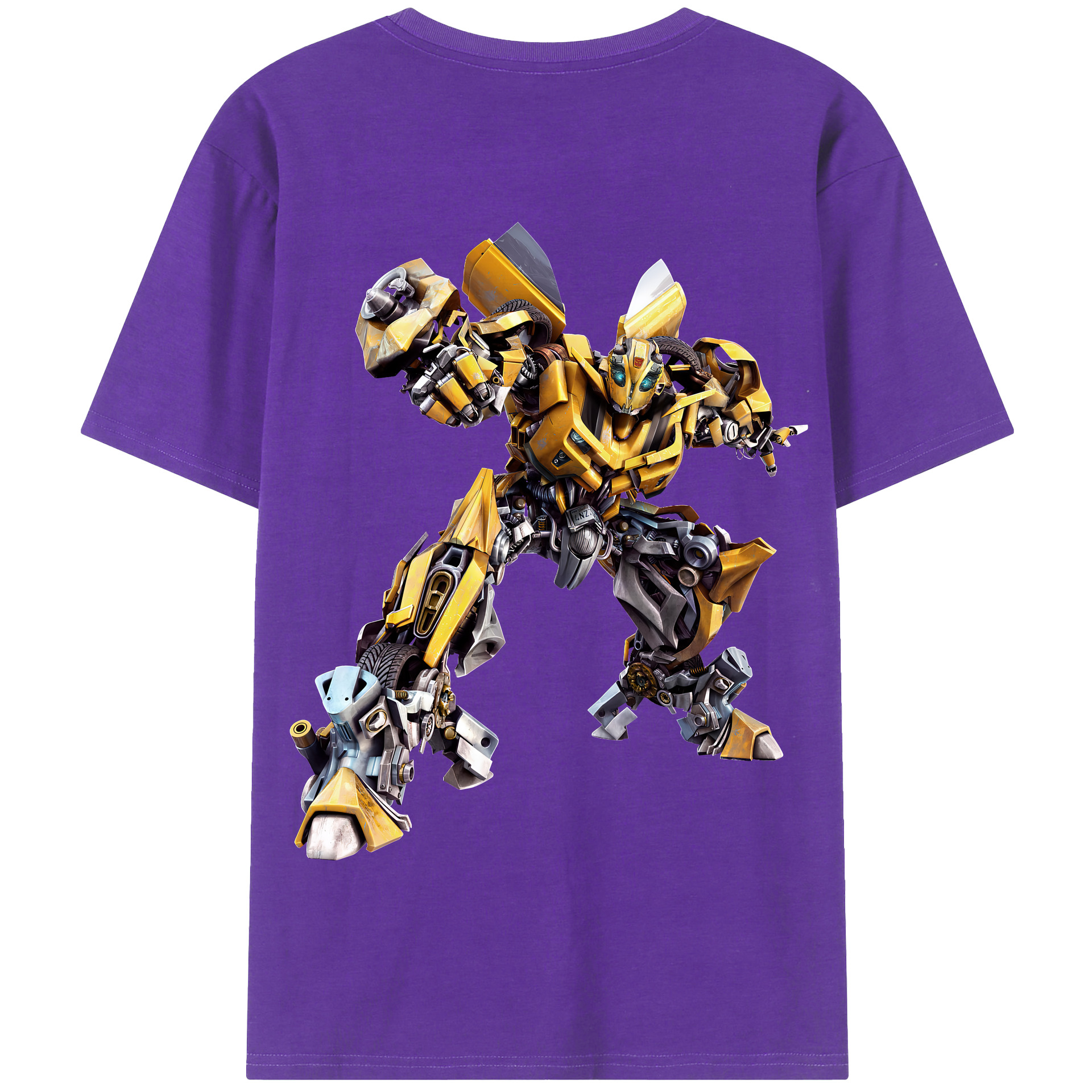 （画像用） Transformers トランスフォーマー 綿100％半袖Tシャツ（背面プリント）