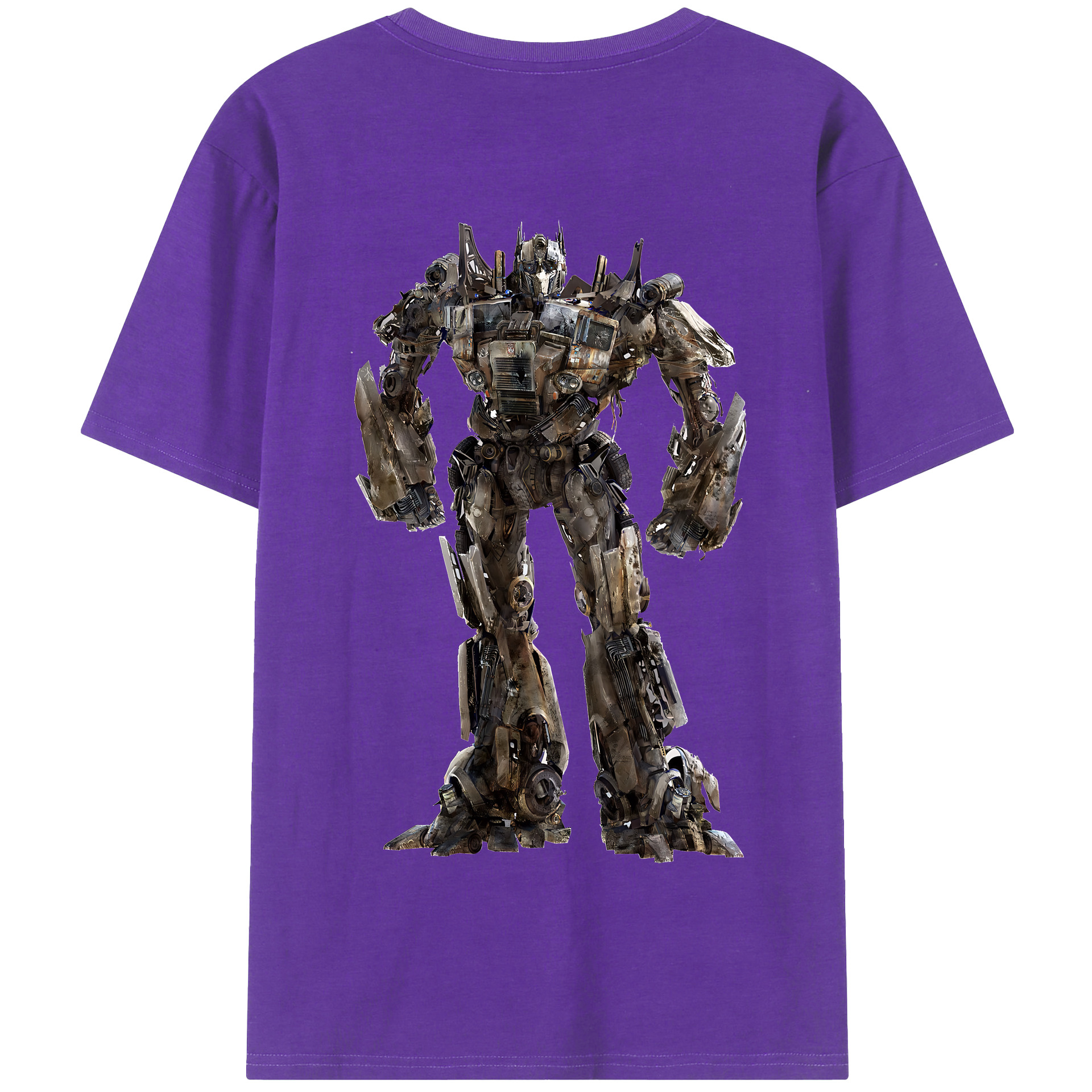 （画像用） Transformers トランスフォーマー 綿100％半袖Tシャツ（背面プリント）