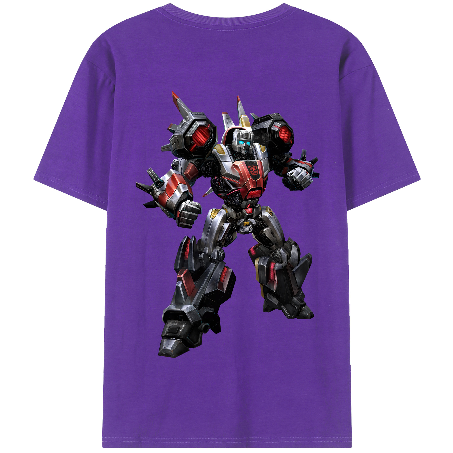 （画像用） Transformers トランスフォーマー 綿100％半袖Tシャツ（背面プリント）