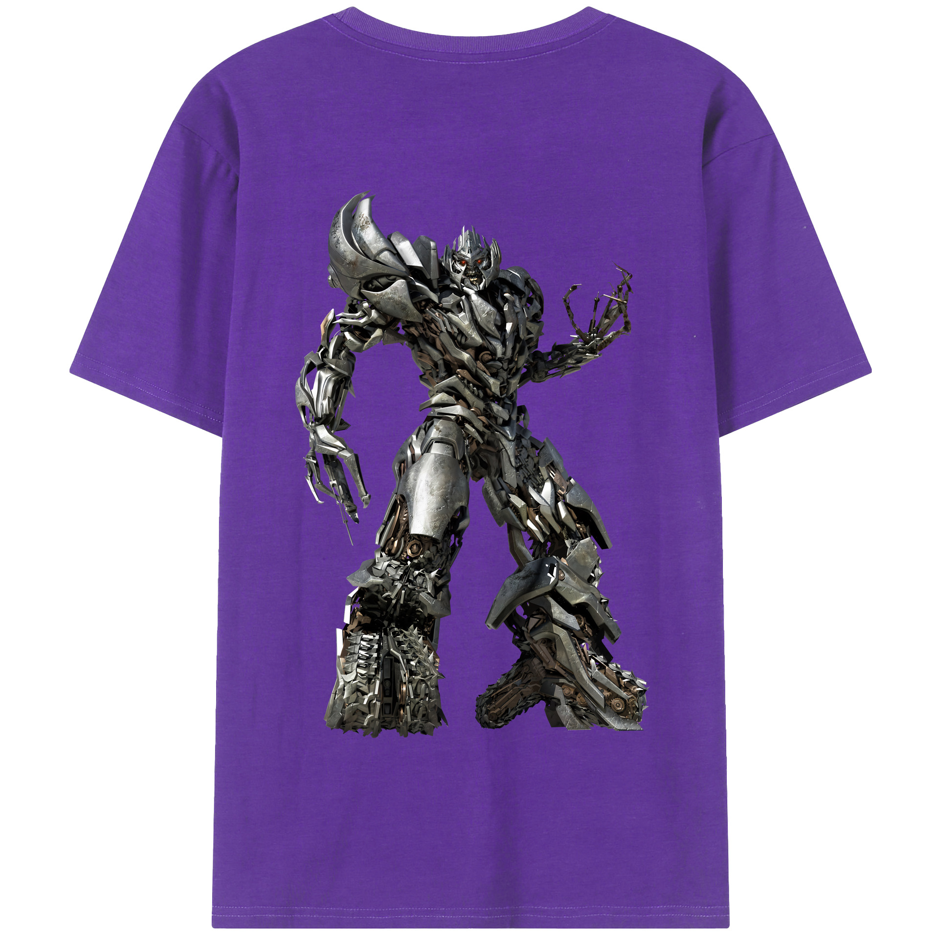 （画像用） Transformers トランスフォーマー 綿100％半袖Tシャツ（背面プリント）