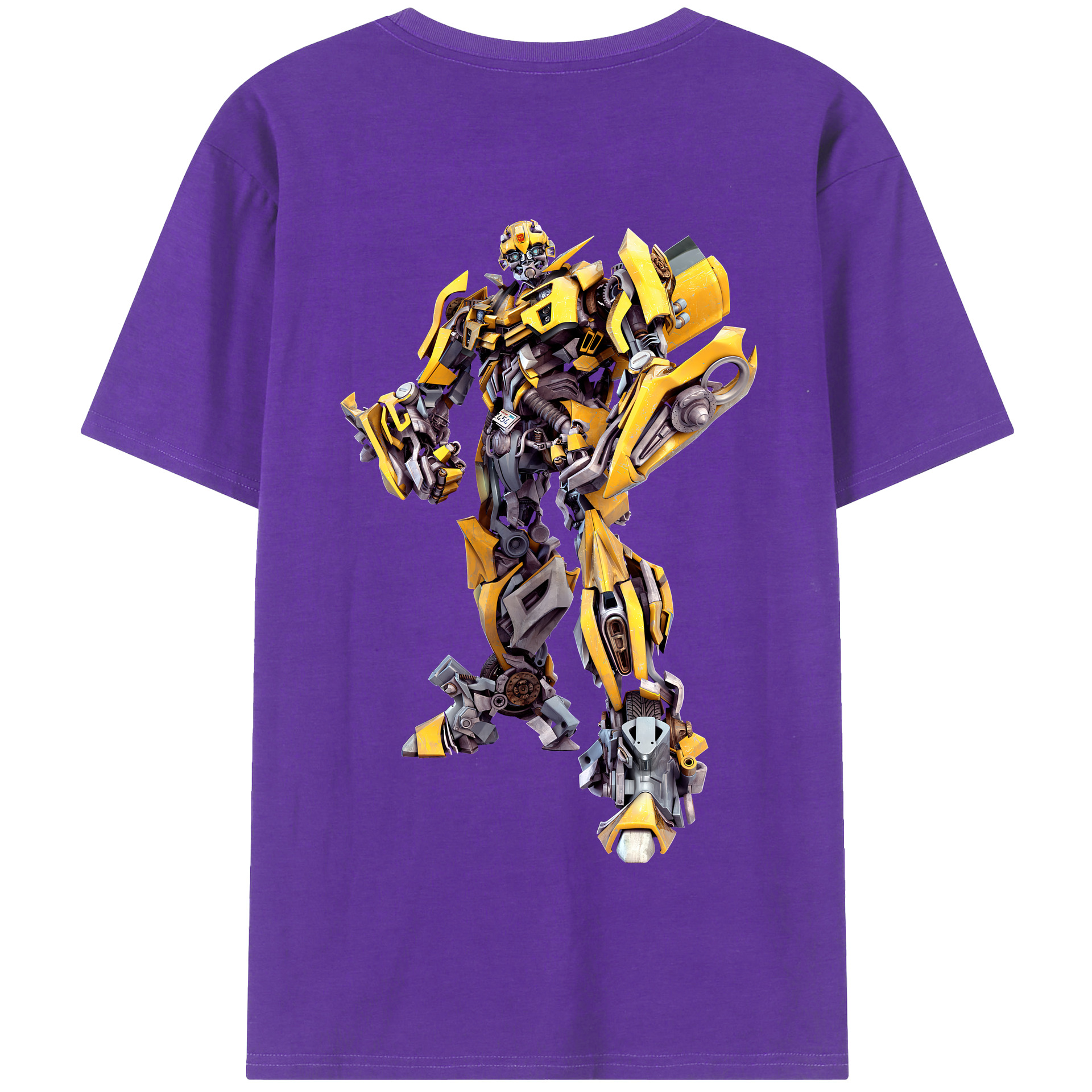 （画像用） Transformers トランスフォーマー 綿100％半袖Tシャツ（背面プリント）