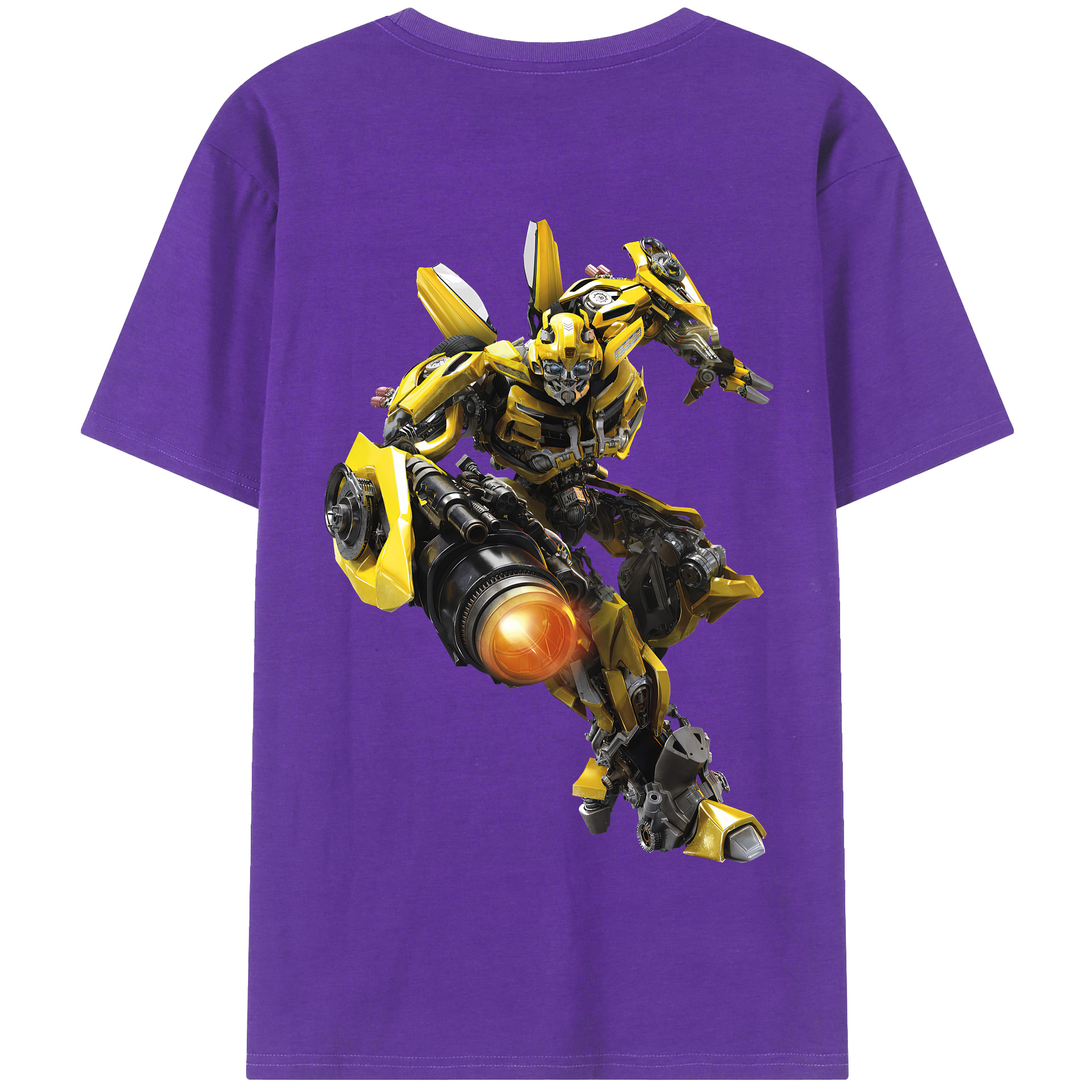 （画像用） Transformers トランスフォーマー 綿100％半袖Tシャツ（背面プリント）