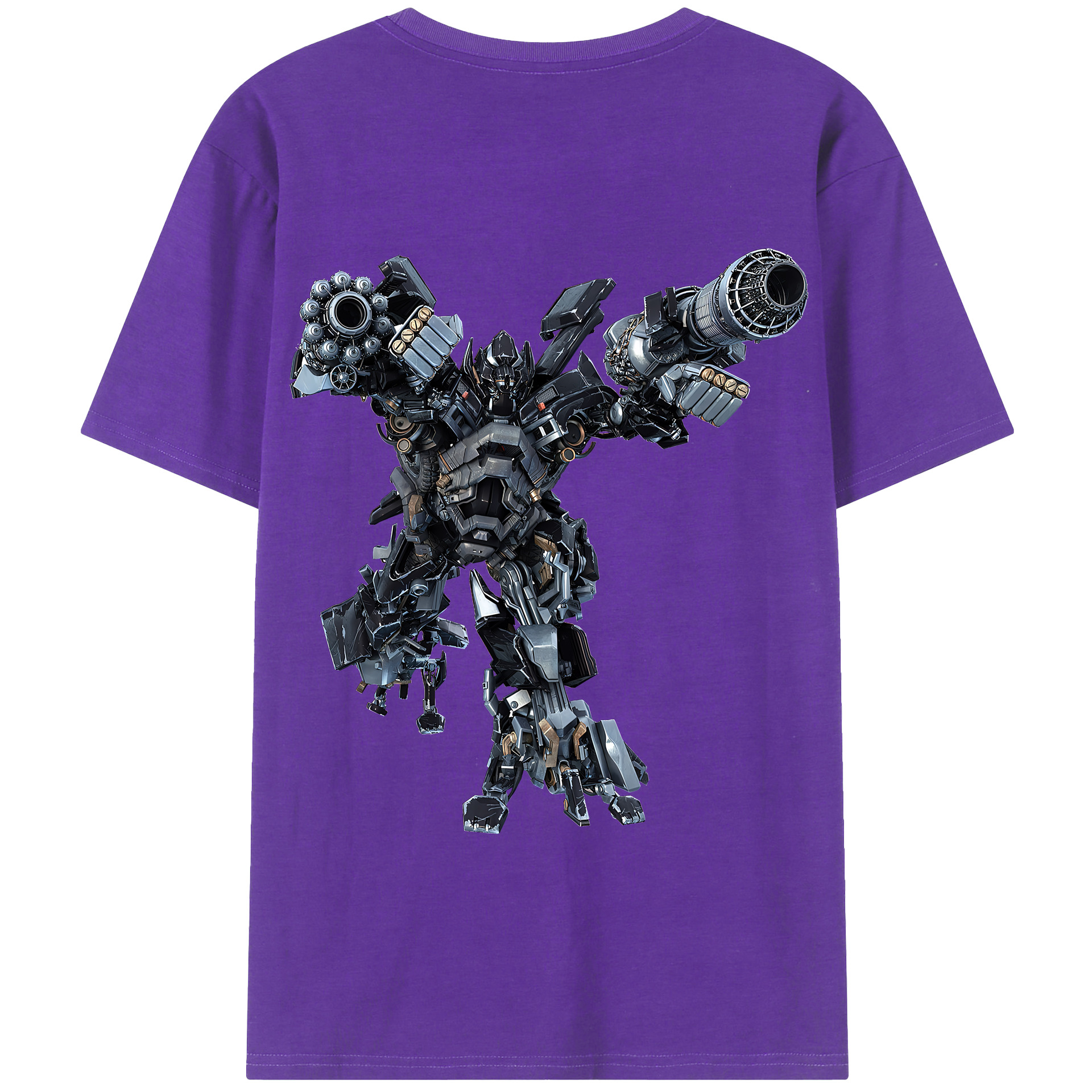（画像用） Transformers トランスフォーマー 綿100％半袖Tシャツ（背面プリント）