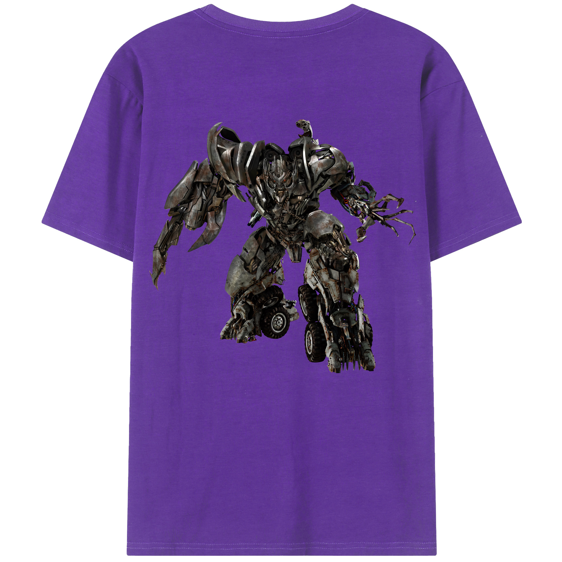（画像用） Transformers トランスフォーマー 綿100％半袖Tシャツ（背面プリント）