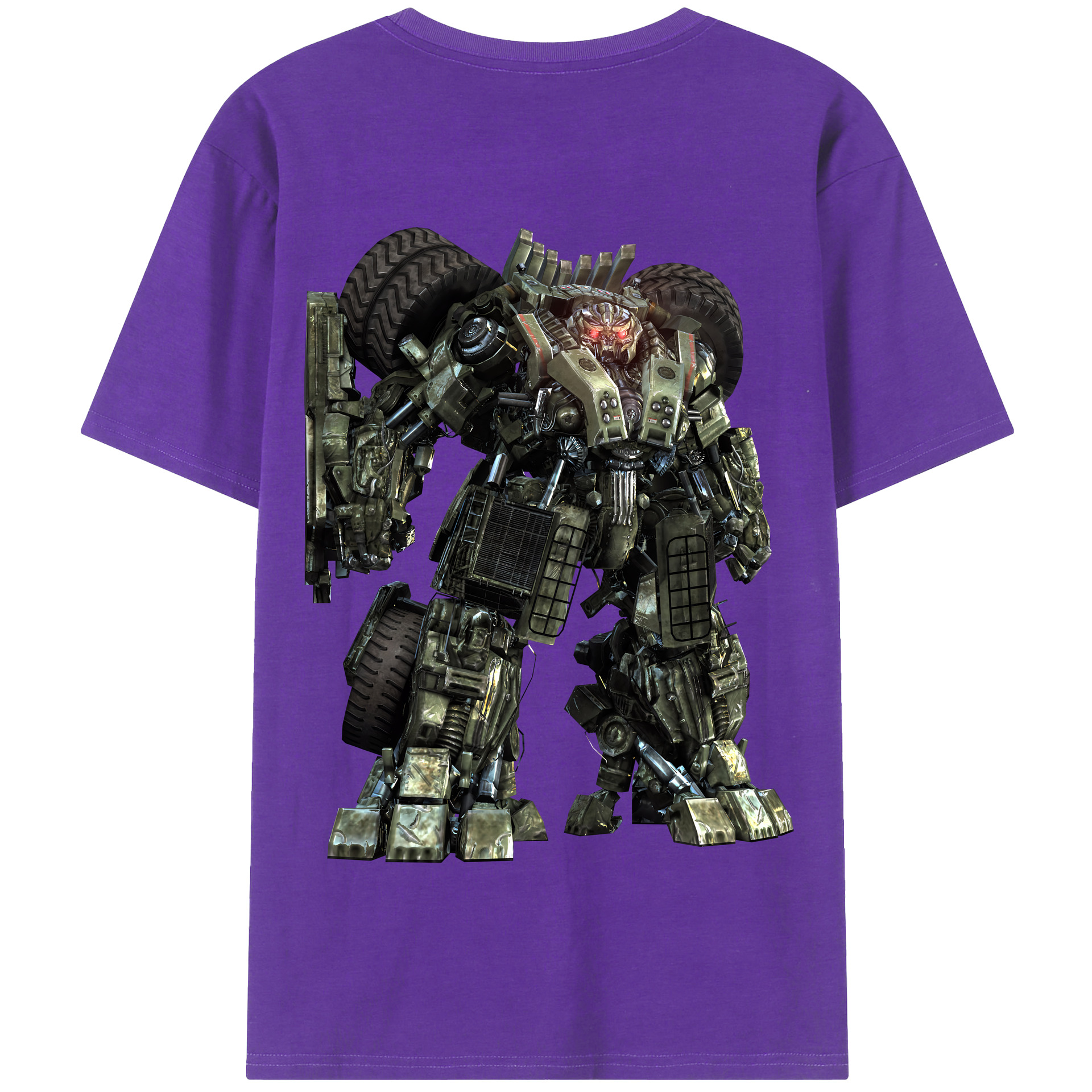 （画像用） Transformers トランスフォーマー 綿100％半袖Tシャツ（背面プリント）