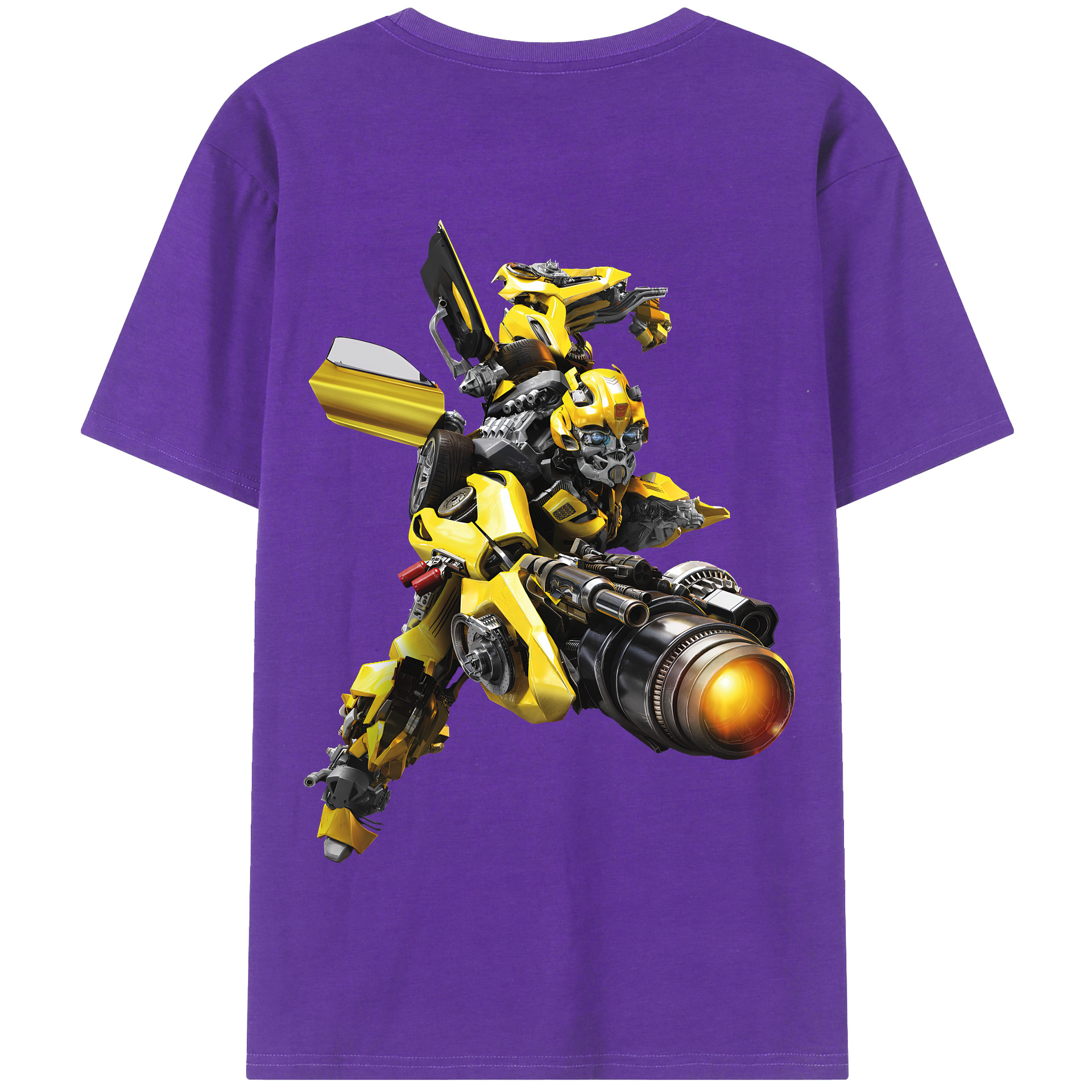 （画像用） Transformers トランスフォーマー 綿100％半袖Tシャツ（背面プリント）