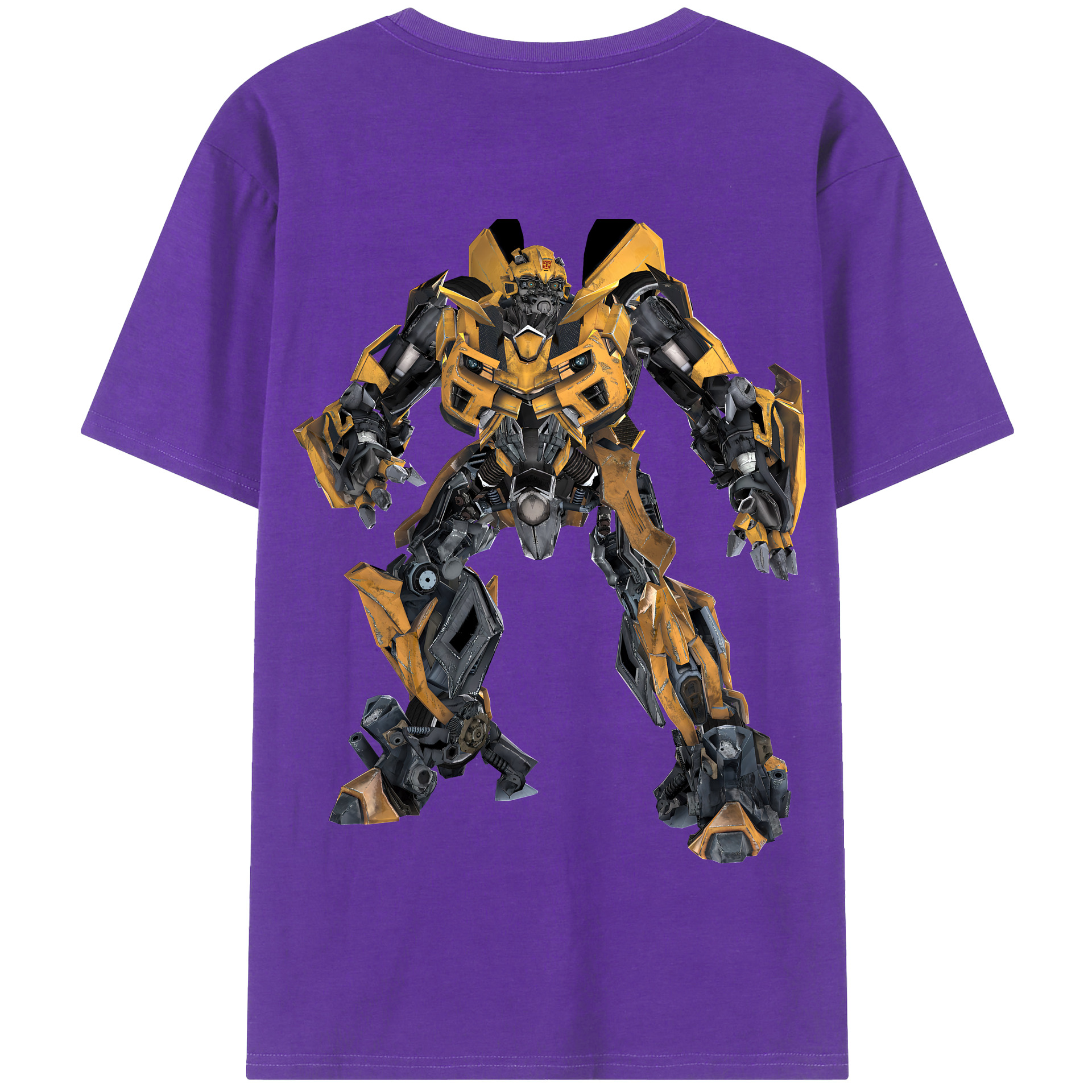（画像用） Transformers トランスフォーマー 綿100％半袖Tシャツ（背面プリント）