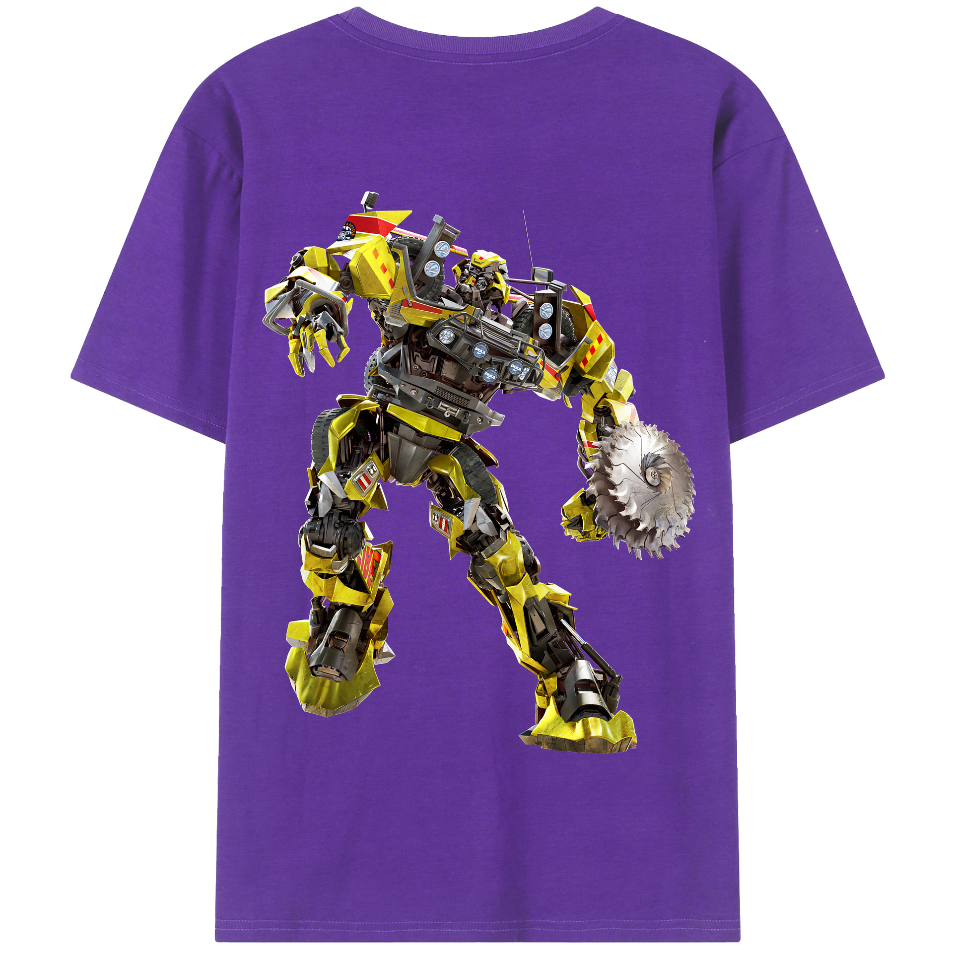 （画像用） Transformers トランスフォーマー 綿100％半袖Tシャツ（背面プリント）