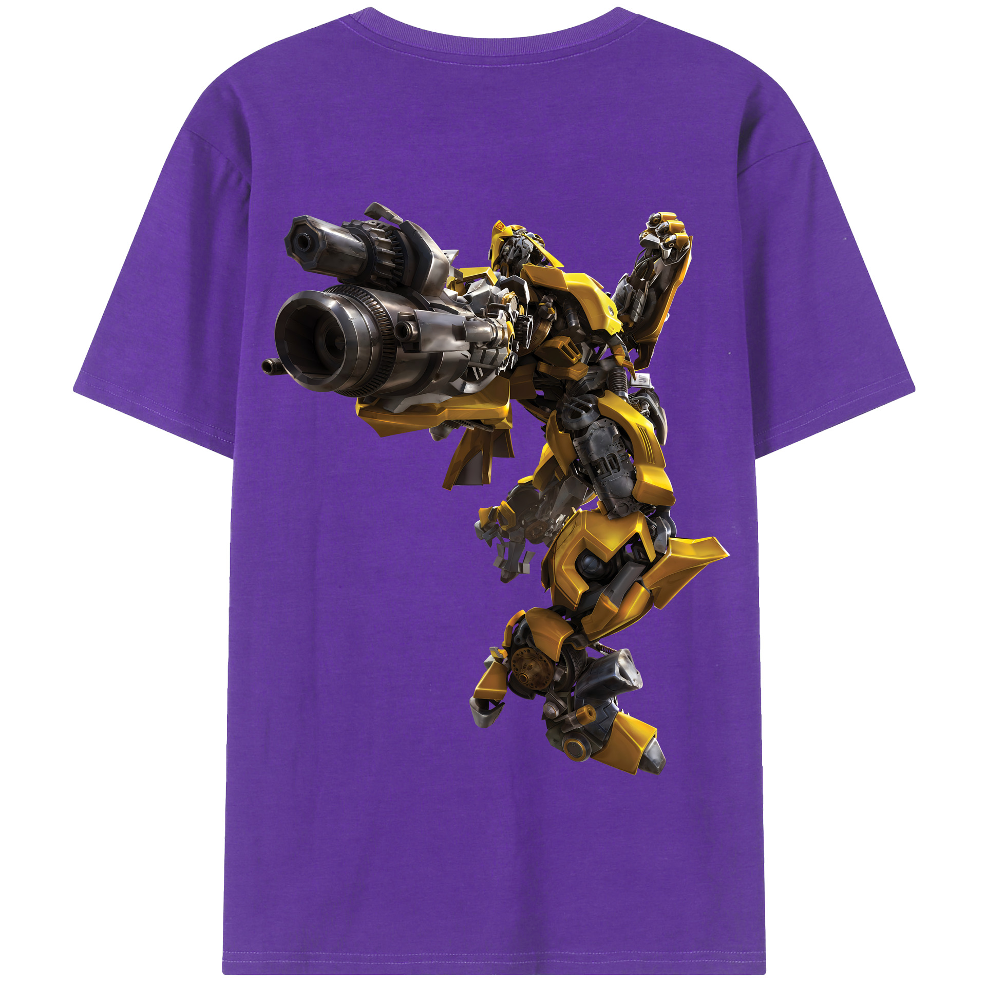 （画像用） Transformers トランスフォーマー 綿100％半袖Tシャツ（背面プリント）