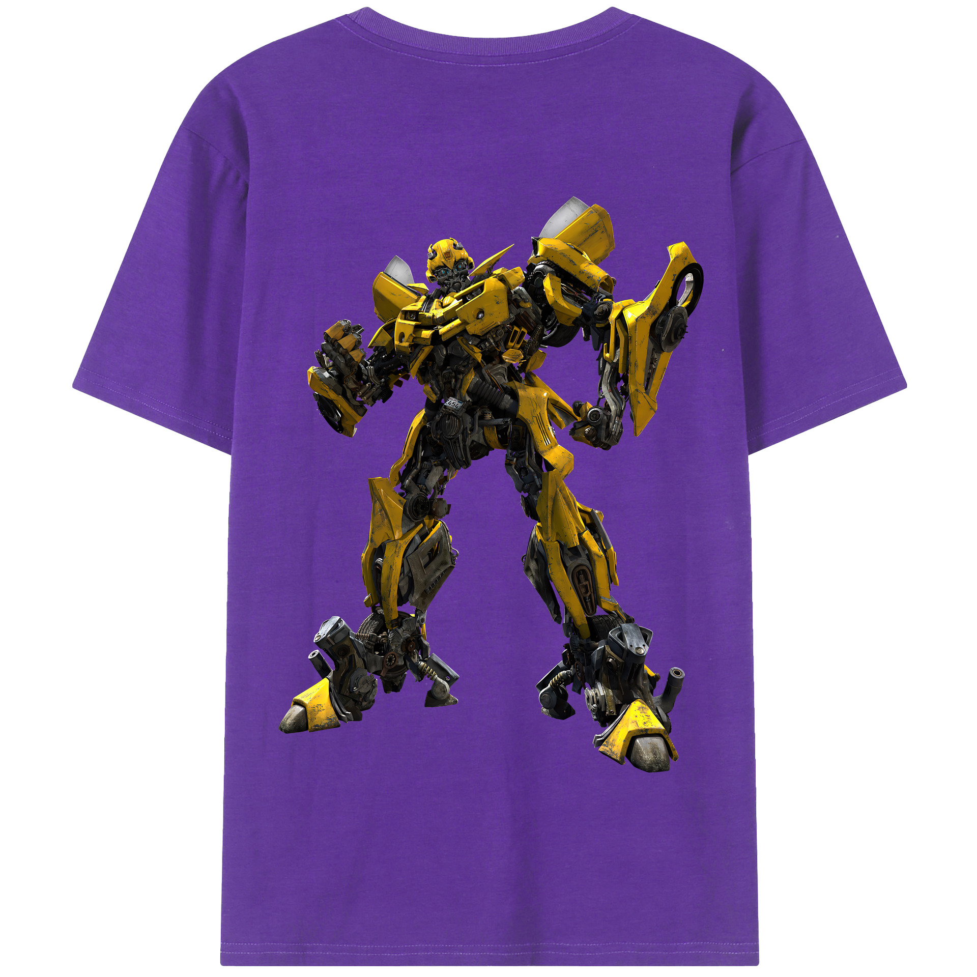 （画像用） Transformers トランスフォーマー 綿100％半袖Tシャツ（背面プリント）