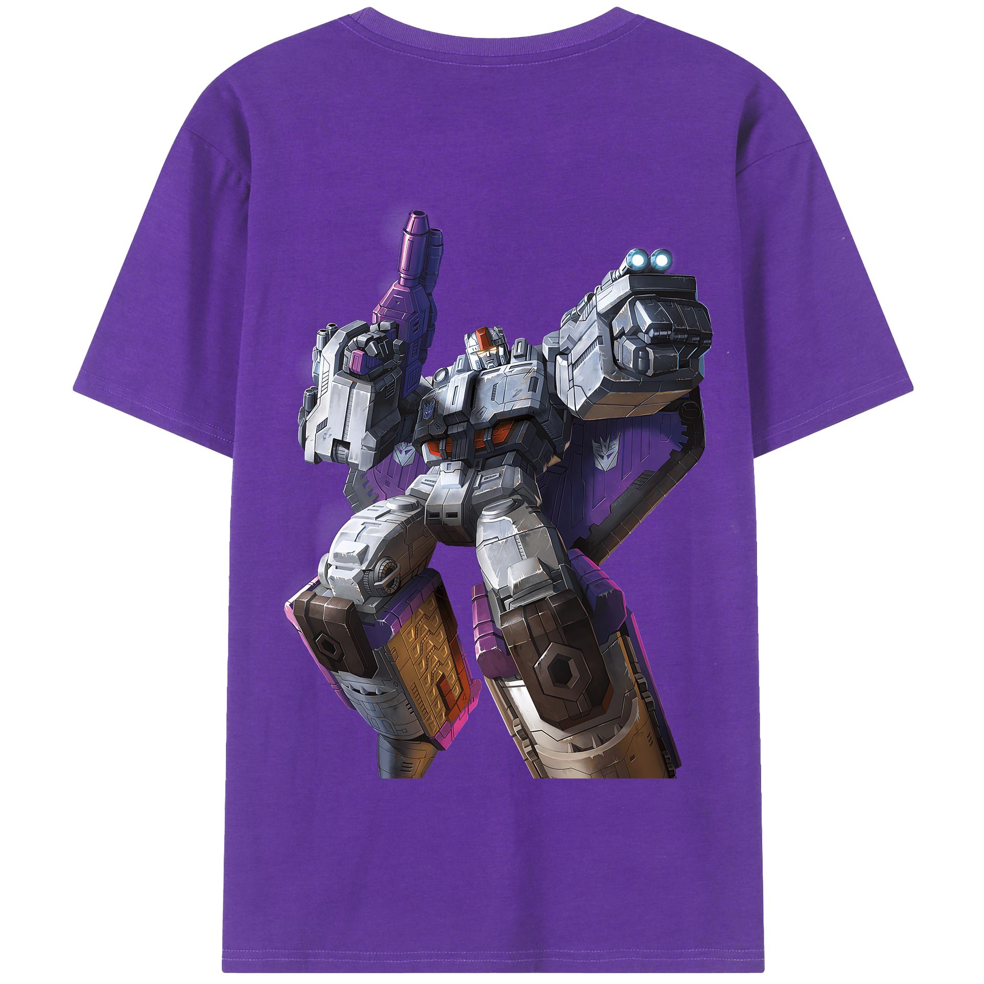 （画像用） Transformers トランスフォーマー 綿100％半袖Tシャツ（背面プリント）