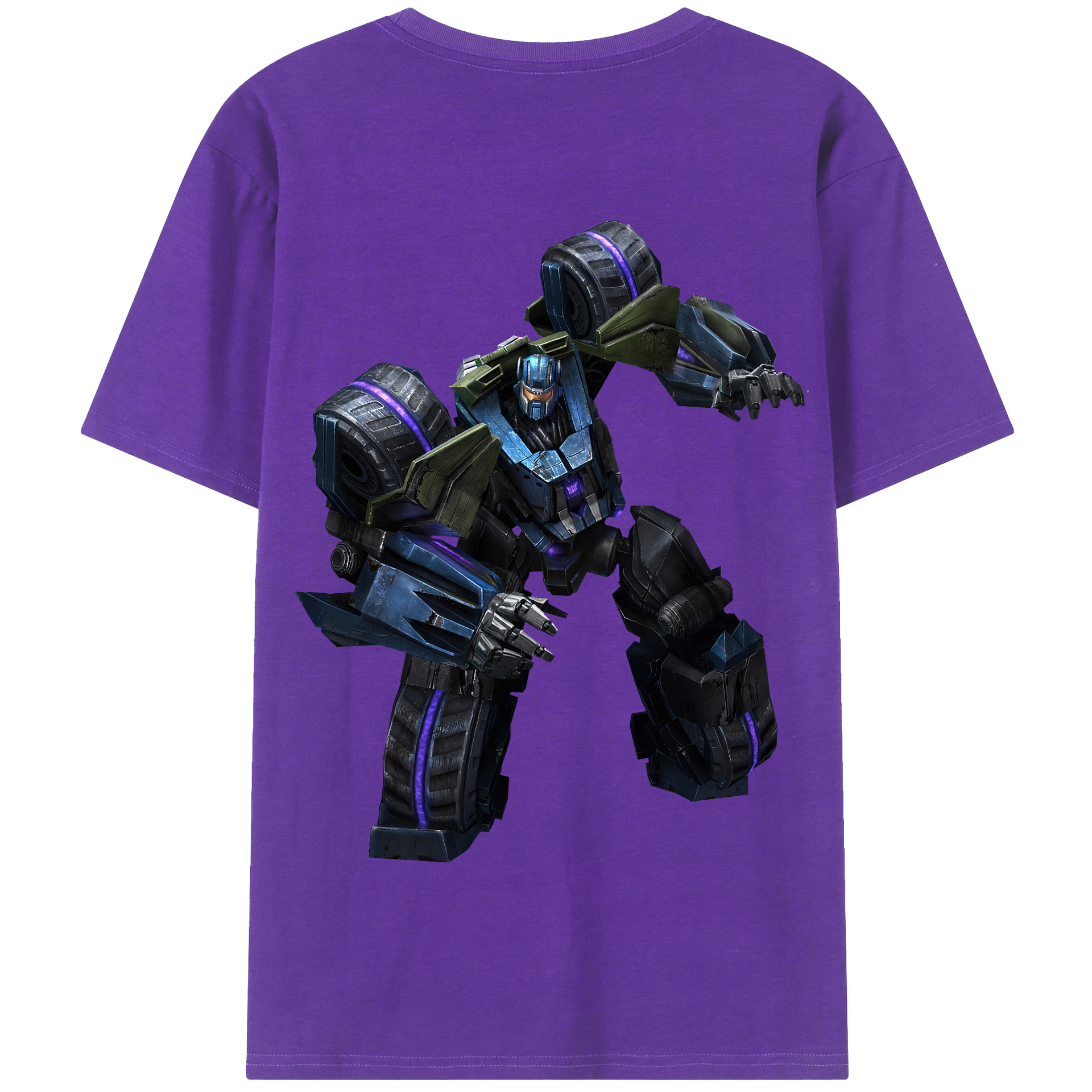 （画像用） Transformers トランスフォーマー 綿100％半袖Tシャツ（背面プリント）