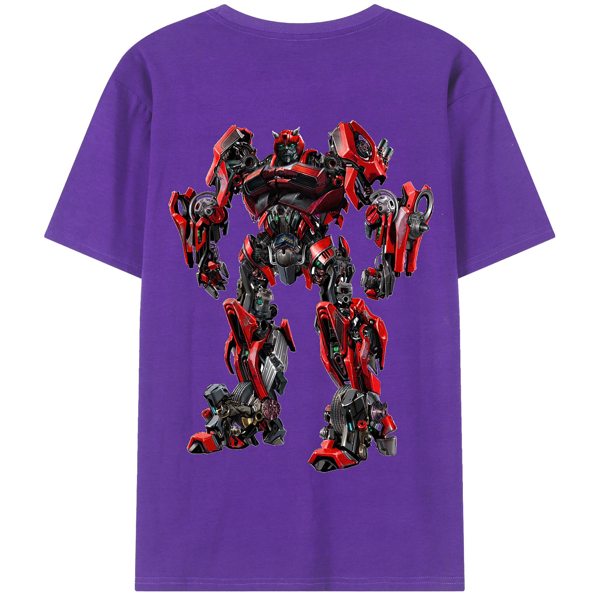 （画像用） Transformers トランスフォーマー 綿100％半袖Tシャツ（背面プリント）
