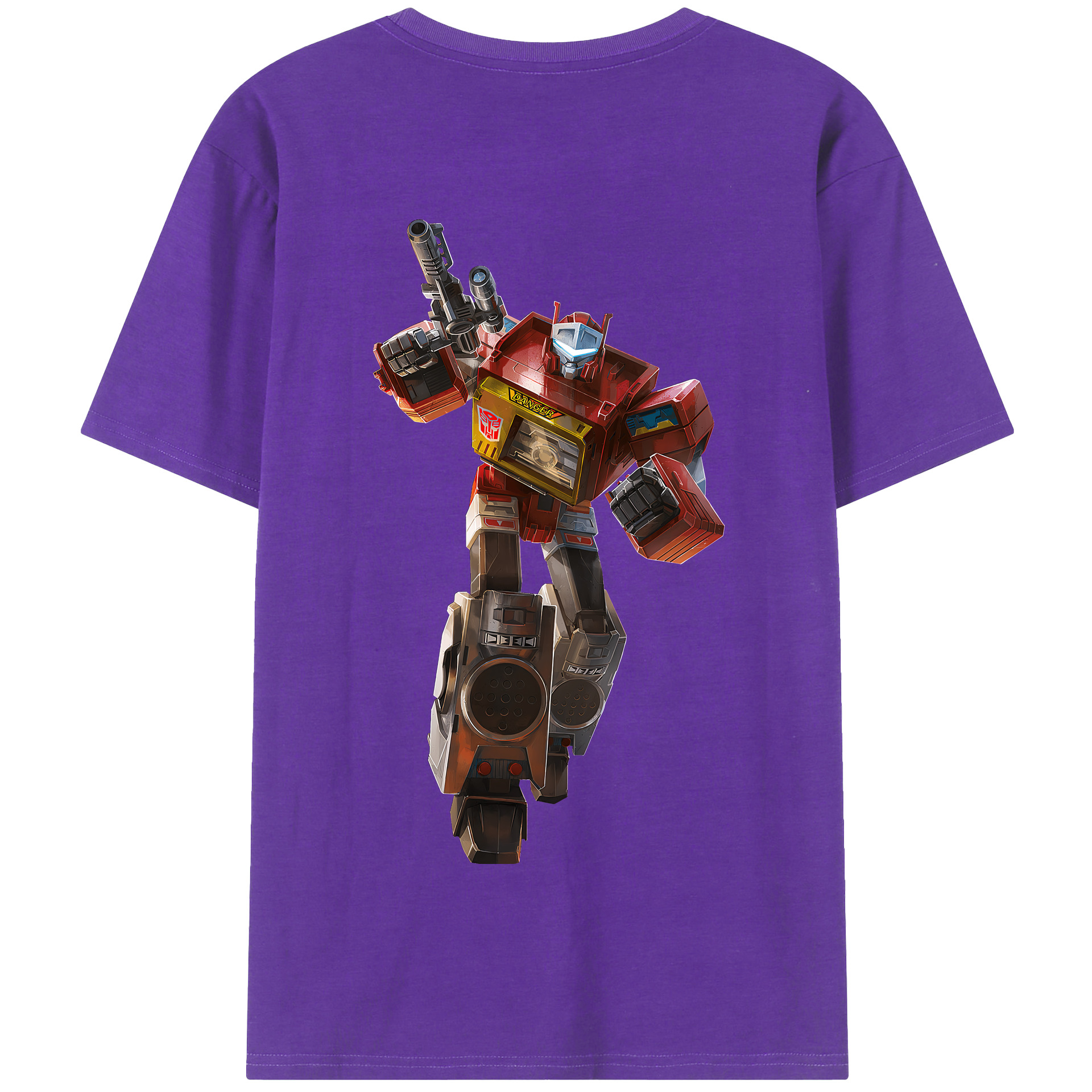（画像用） Transformers トランスフォーマー 綿100％半袖Tシャツ（背面プリント）