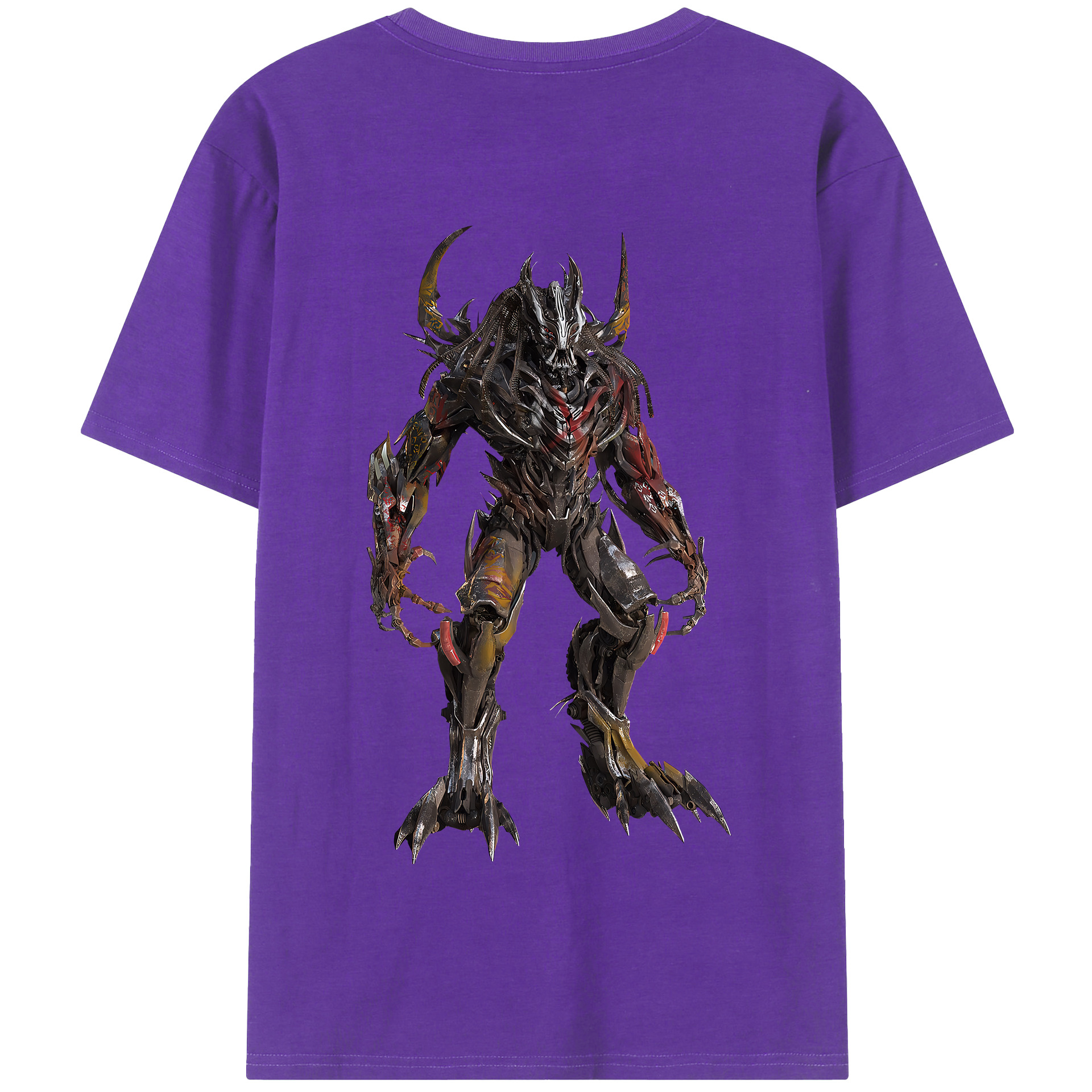 （画像用） Transformers トランスフォーマー 綿100％半袖Tシャツ（背面プリント）