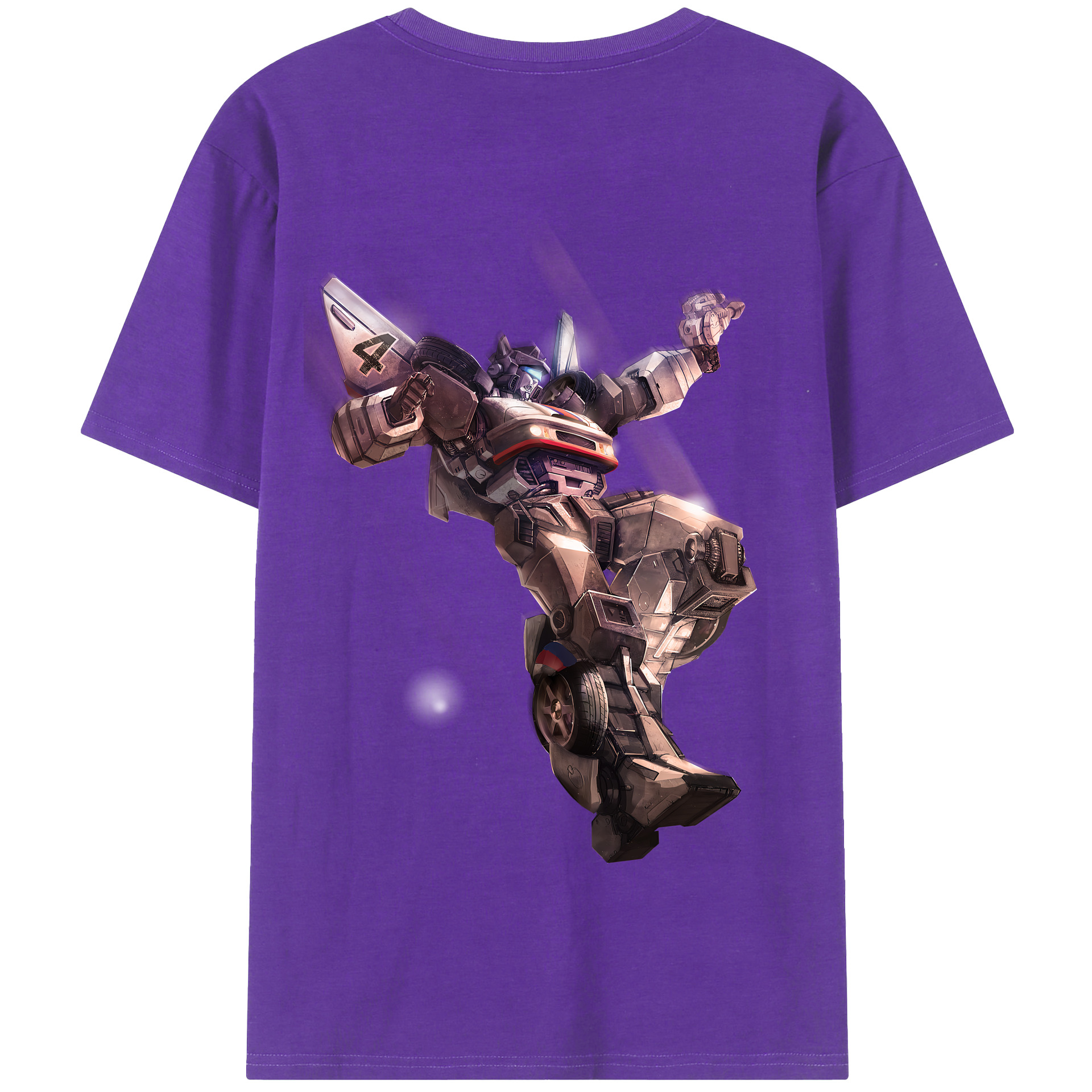 （画像用） Transformers トランスフォーマー 綿100％半袖Tシャツ（背面プリント）