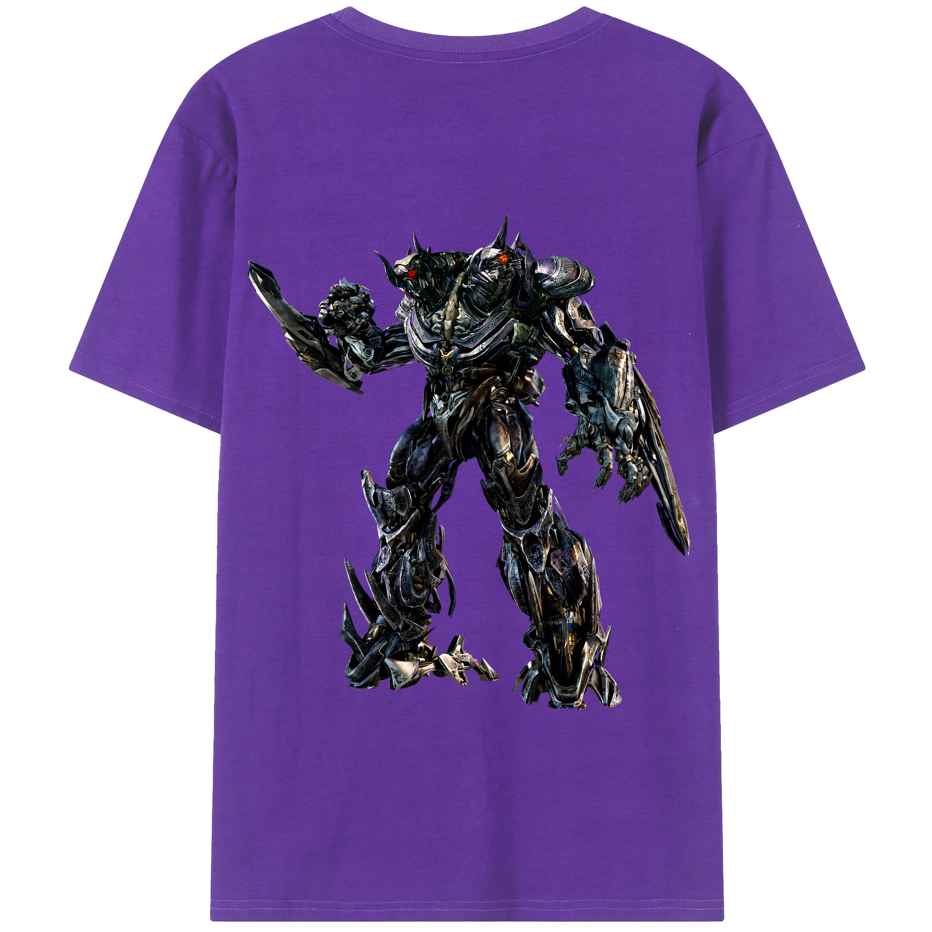 （画像用） Transformers トランスフォーマー 綿100％半袖Tシャツ（背面プリント）