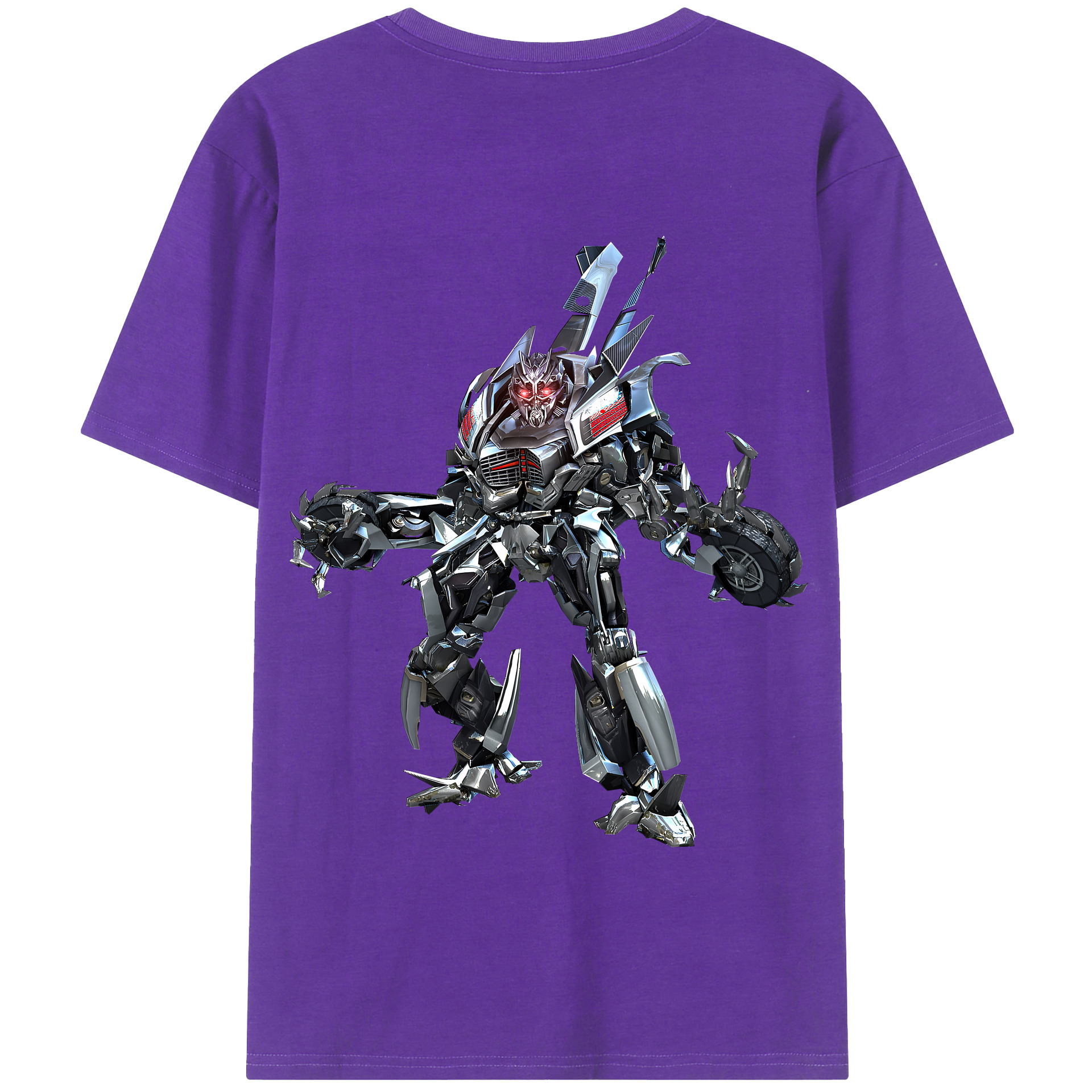 （画像用） Transformers トランスフォーマー 綿100％半袖Tシャツ（背面プリント）