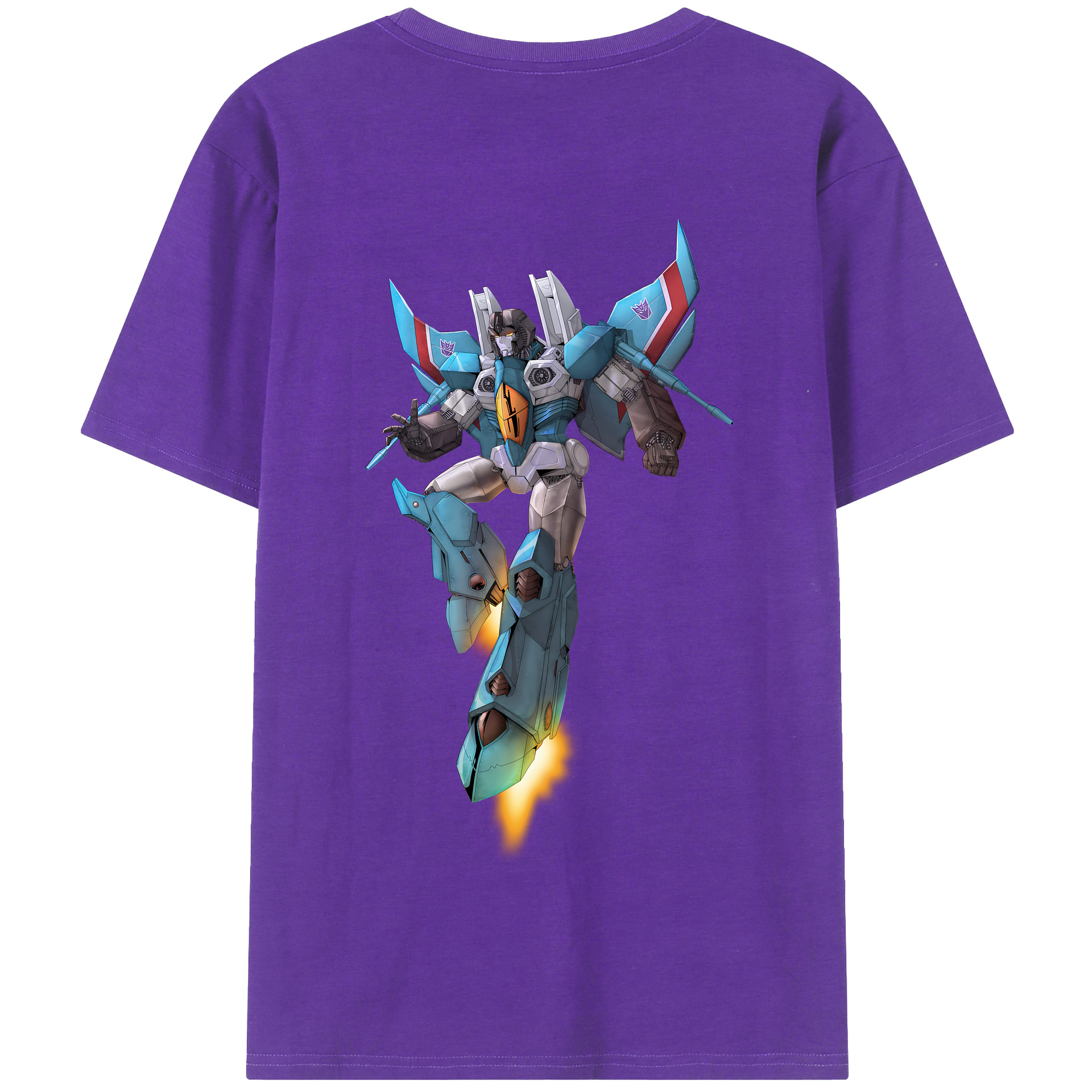 （画像用） Transformers トランスフォーマー 綿100％半袖Tシャツ（背面プリント）