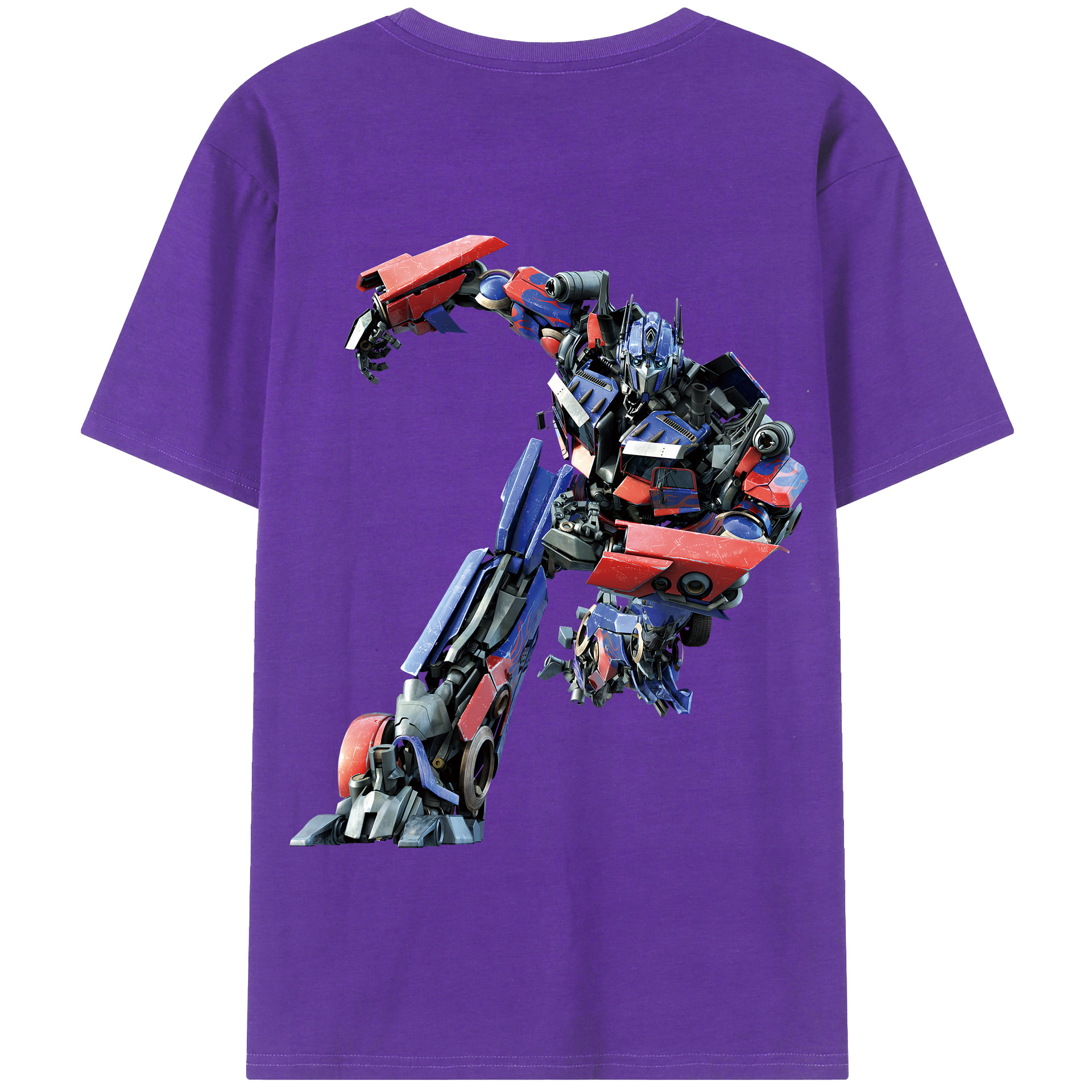 （画像用） Transformers トランスフォーマー 綿100％半袖Tシャツ（背面プリント）