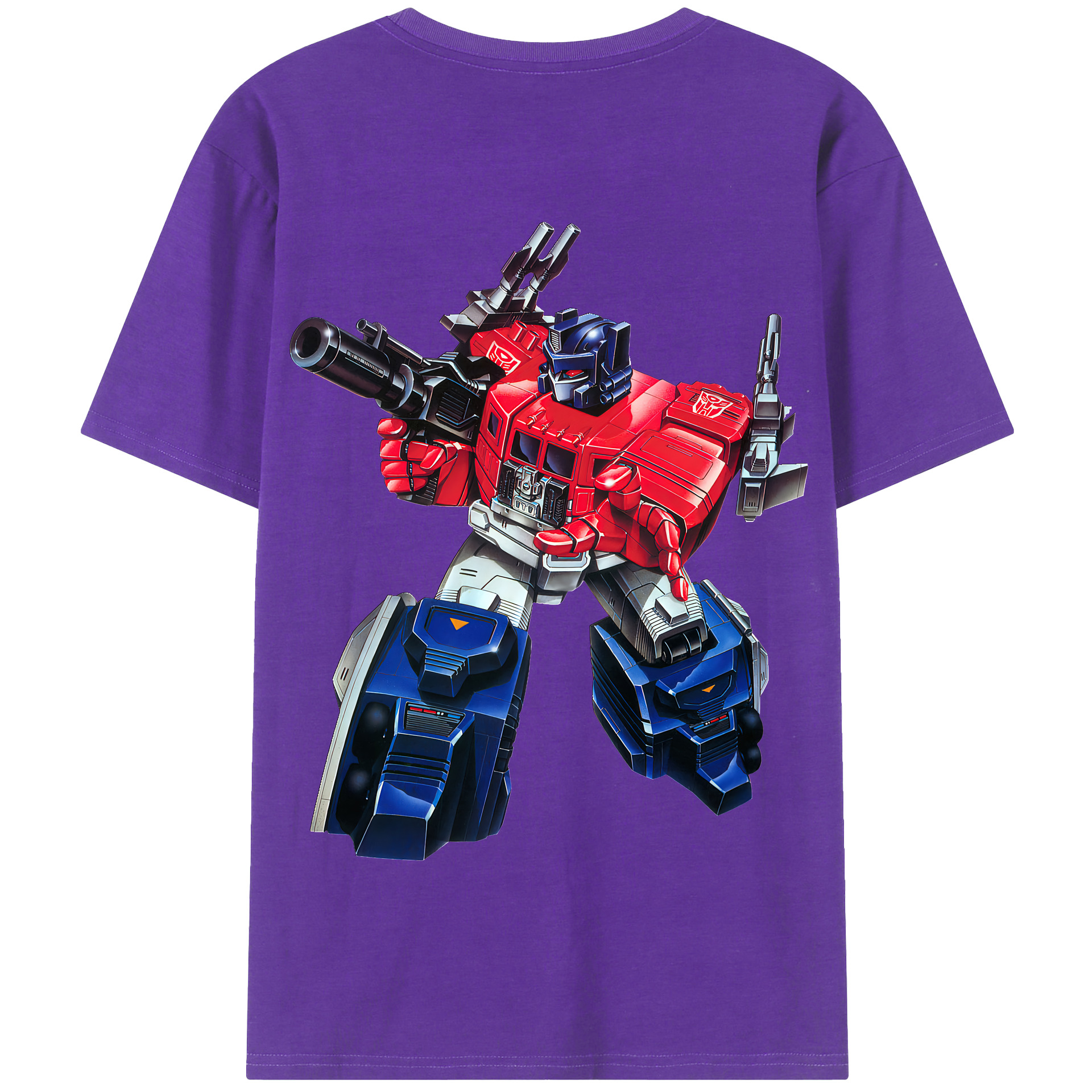 （画像用） Transformers トランスフォーマー 綿100％半袖Tシャツ（背面プリント）