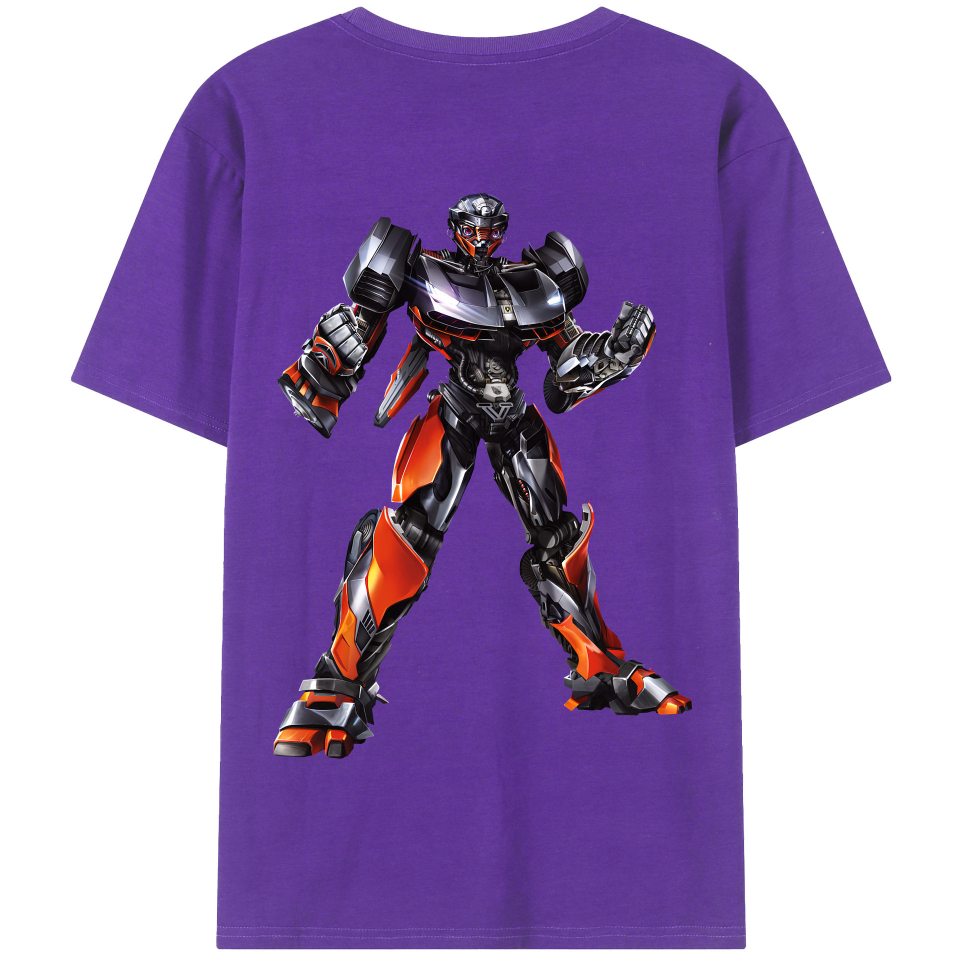 （画像用） Transformers トランスフォーマー 綿100％半袖Tシャツ（背面プリント）