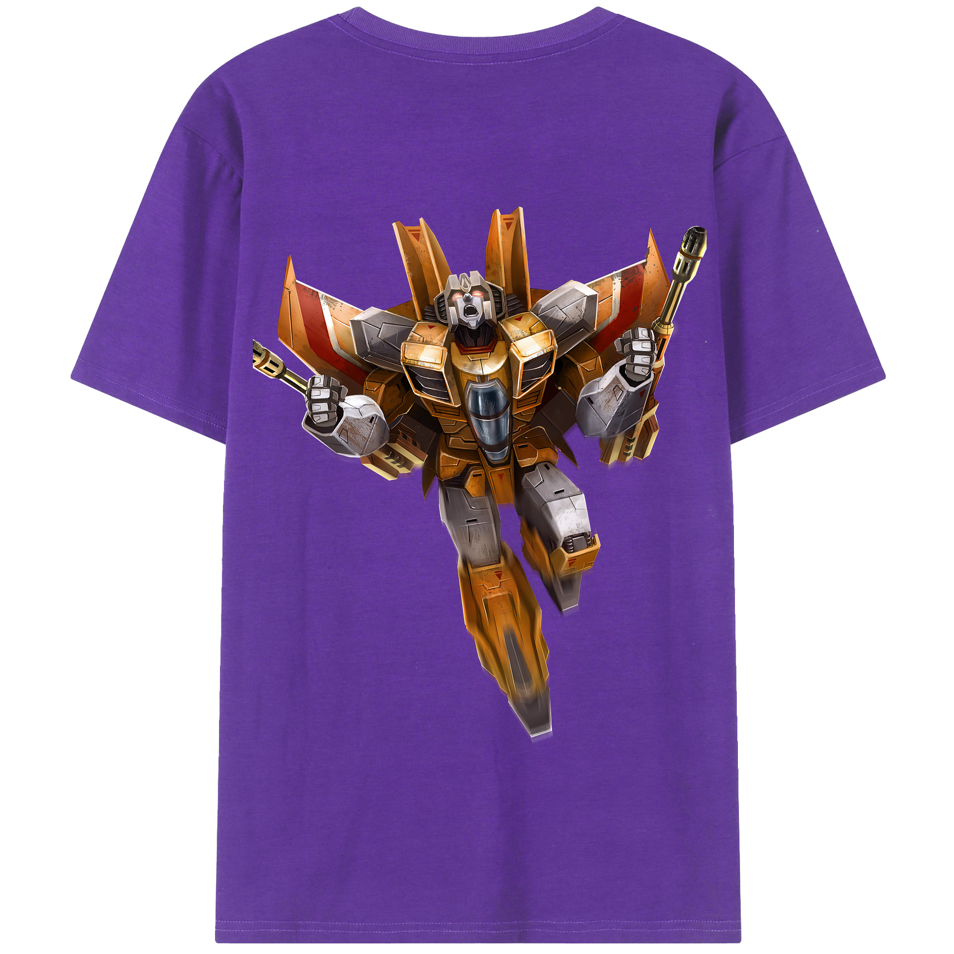 （画像用） Transformers トランスフォーマー 綿100％半袖Tシャツ（背面プリント）