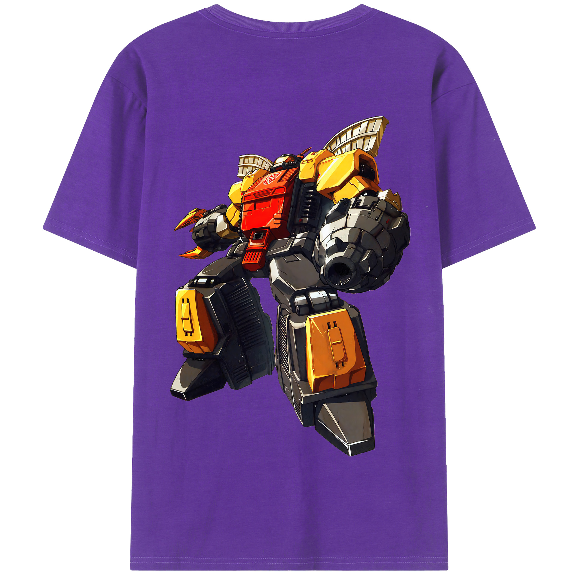 （画像用） Transformers トランスフォーマー 綿100％半袖Tシャツ（背面プリント）
