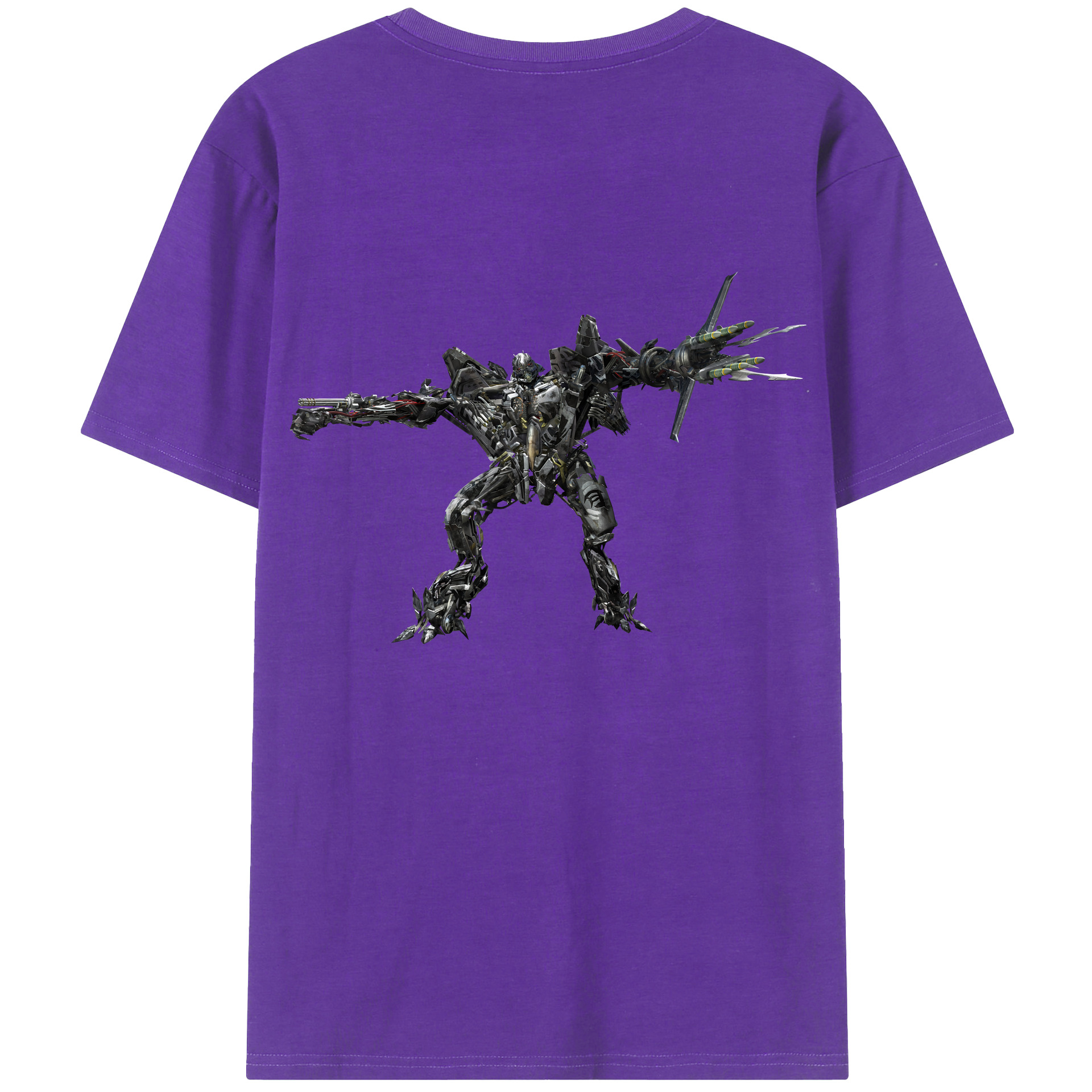 （画像用） Transformers トランスフォーマー 綿100％半袖Tシャツ（背面プリント）