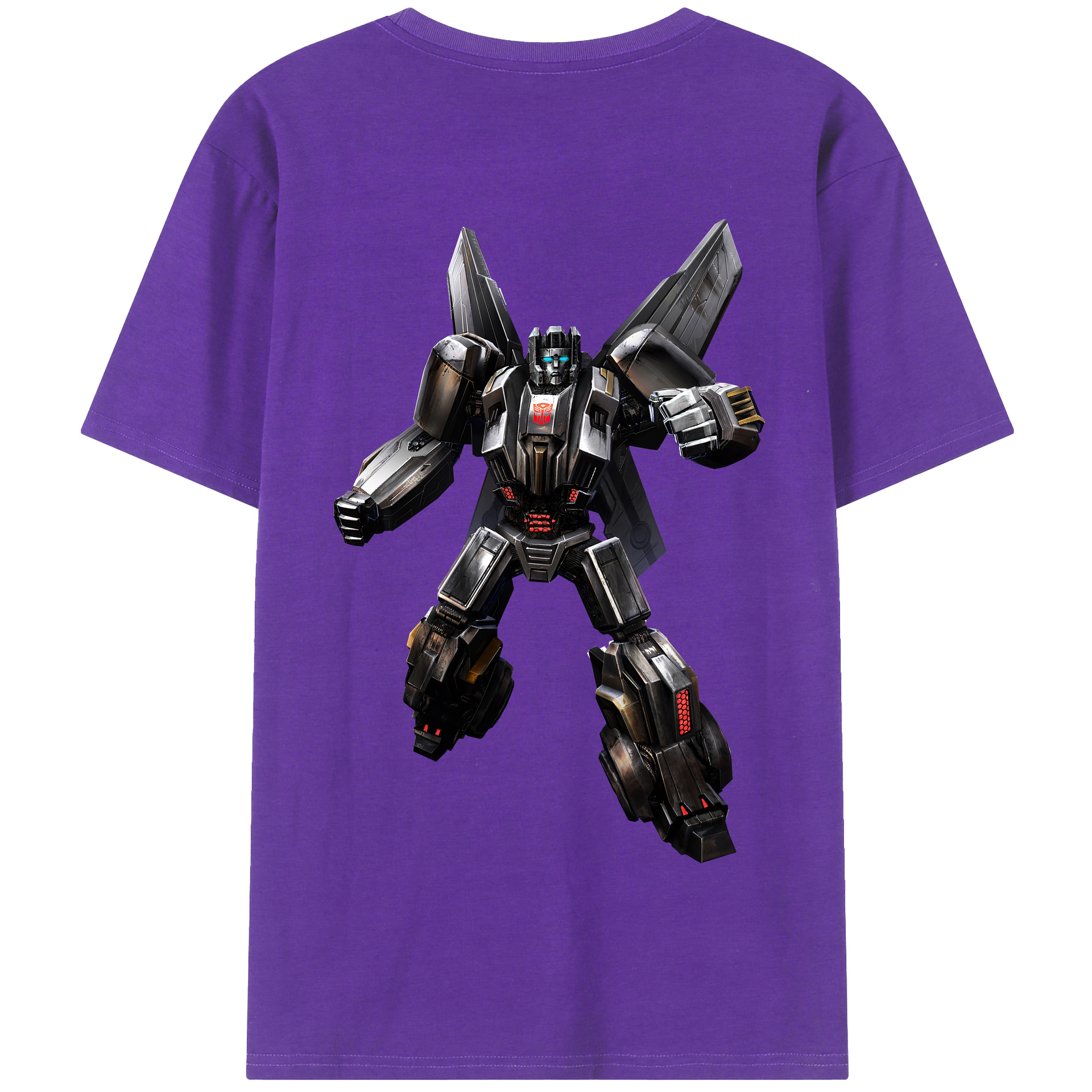 （画像用） Transformers トランスフォーマー 綿100％半袖Tシャツ（背面プリント）